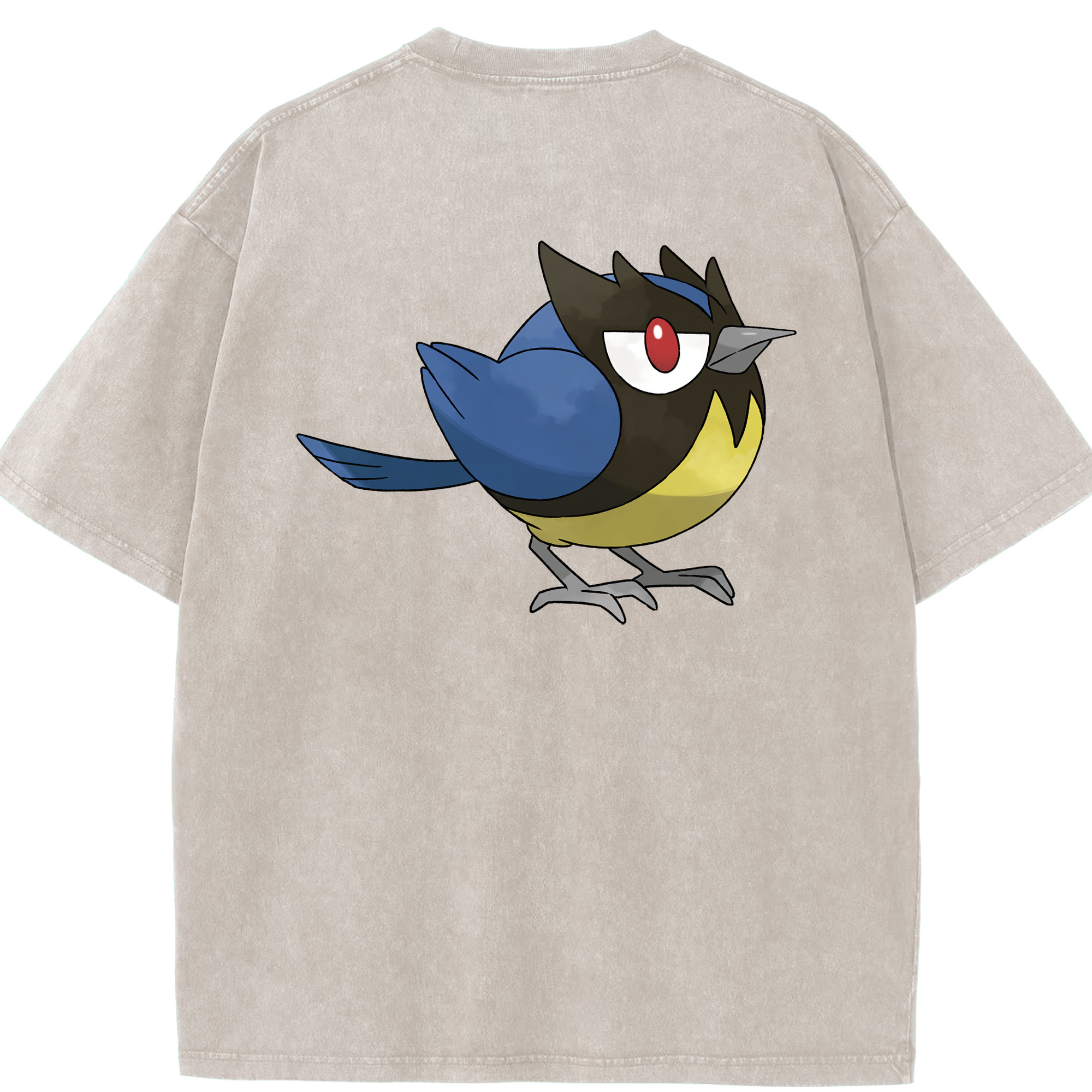 （画像用） ポケットモンスター Pokémon 綿100% ヴィンテージ風 半袖Tシャツ（背面プリント）