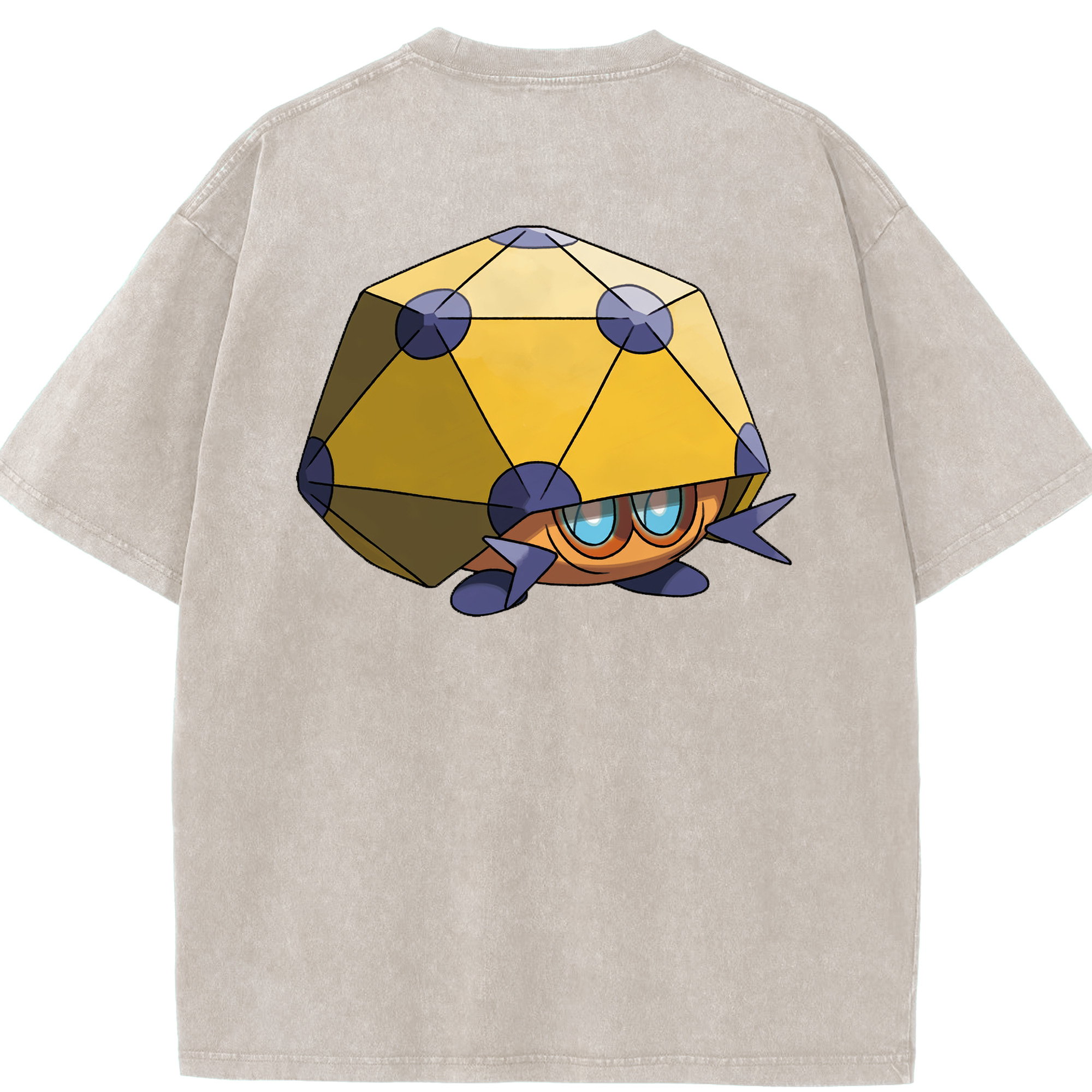 （画像用） ポケットモンスター Pokémon 綿100% ヴィンテージ風 半袖Tシャツ（背面プリント）
