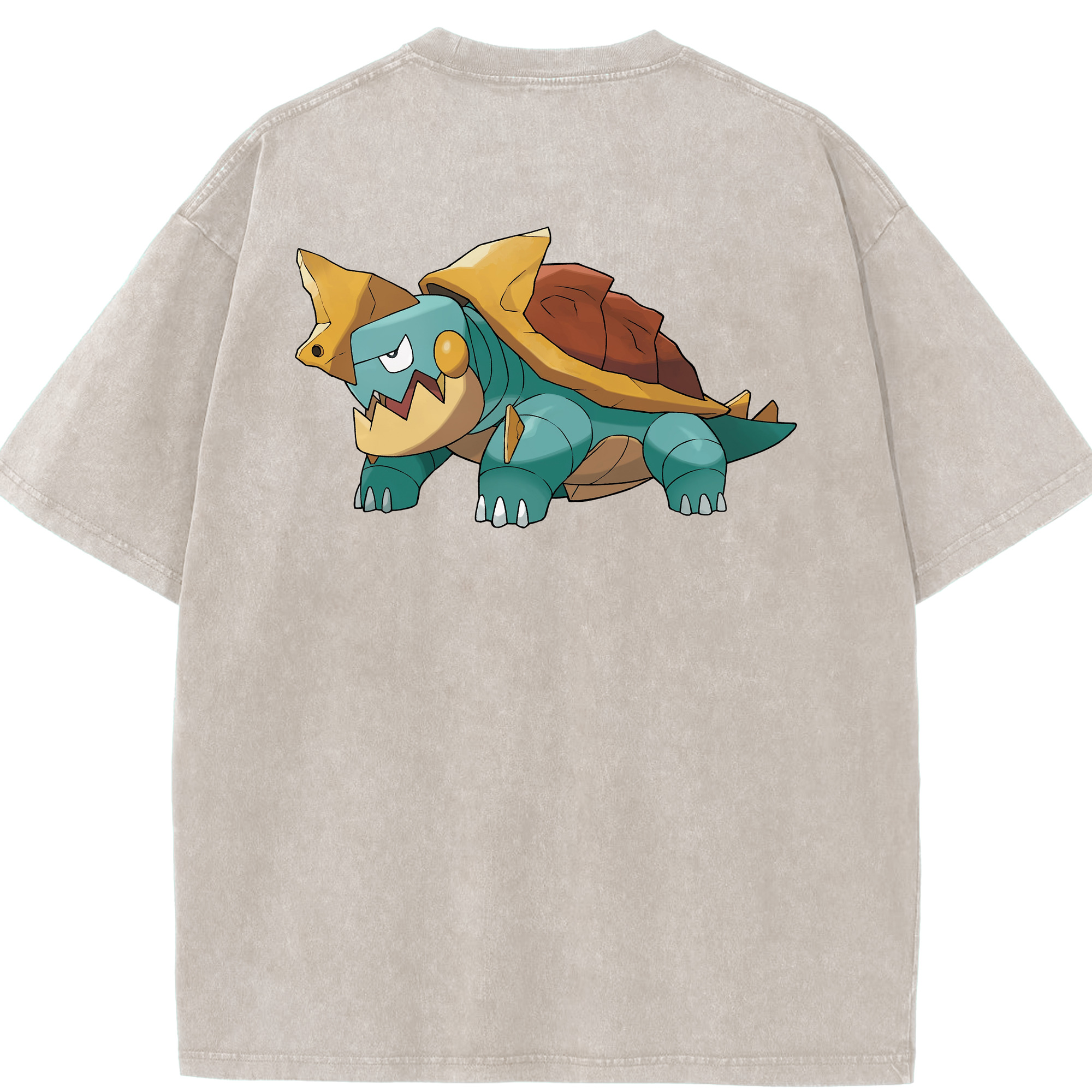 （画像用） ポケットモンスター Pokémon 綿100% ヴィンテージ風 半袖Tシャツ（背面プリント）