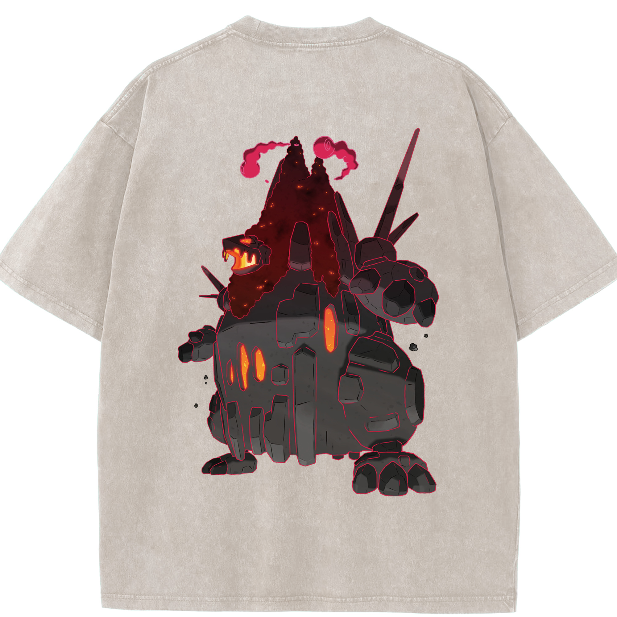 （画像用） ポケットモンスター Pokémon 綿100% ヴィンテージ風 半袖Tシャツ（背面プリント）