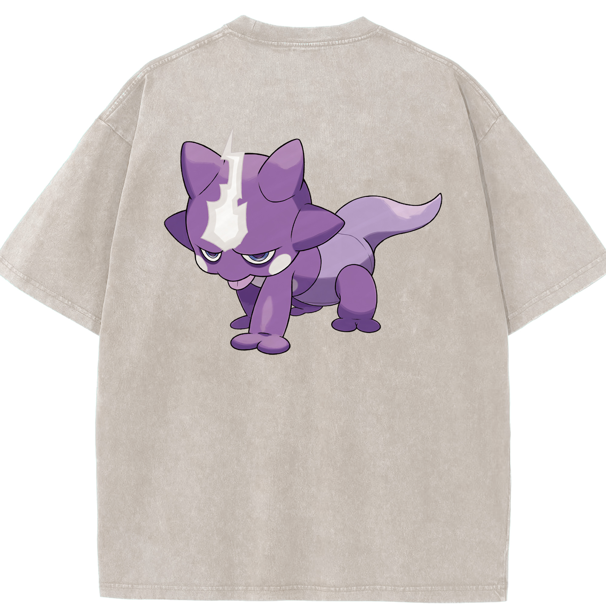 （画像用） ポケットモンスター Pokémon 綿100% ヴィンテージ風 半袖Tシャツ（背面プリント）