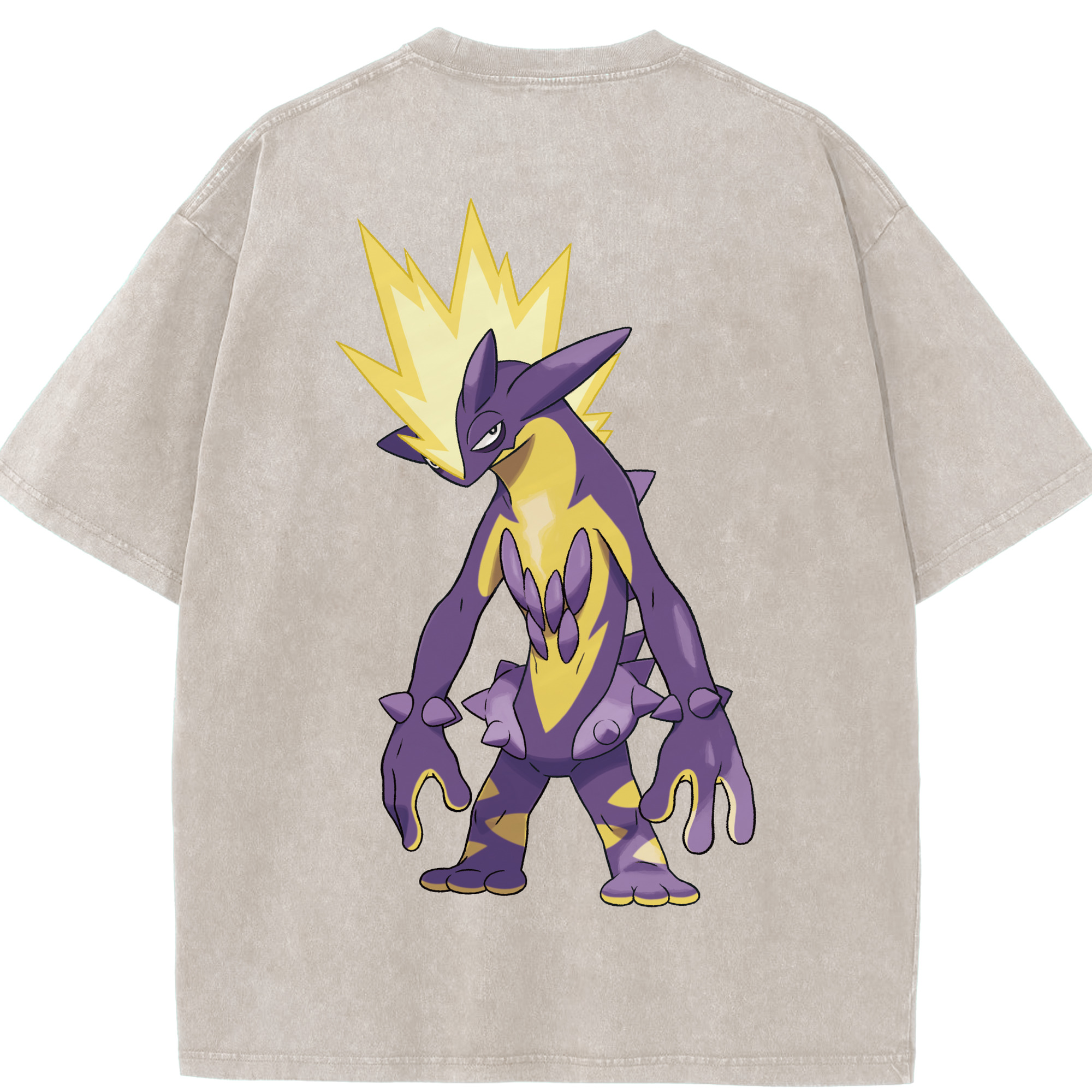 （画像用） ポケットモンスター Pokémon 綿100% ヴィンテージ風 半袖Tシャツ（背面プリント）