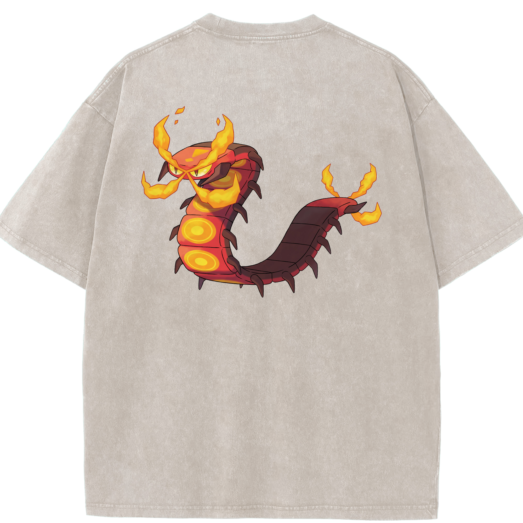 （画像用） ポケットモンスター Pokémon 綿100% ヴィンテージ風 半袖Tシャツ（背面プリント）
