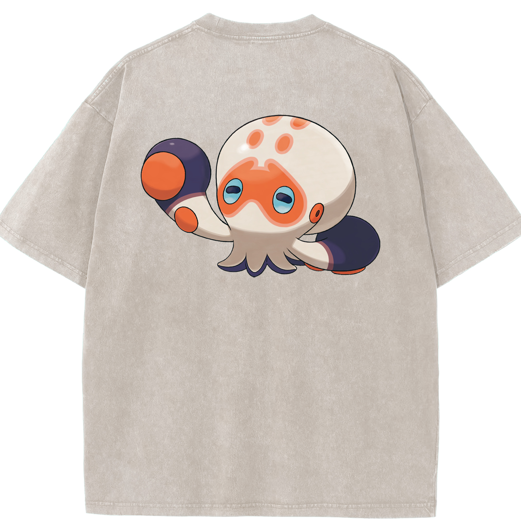 （画像用） ポケットモンスター Pokémon 綿100% ヴィンテージ風 半袖Tシャツ（背面プリント）