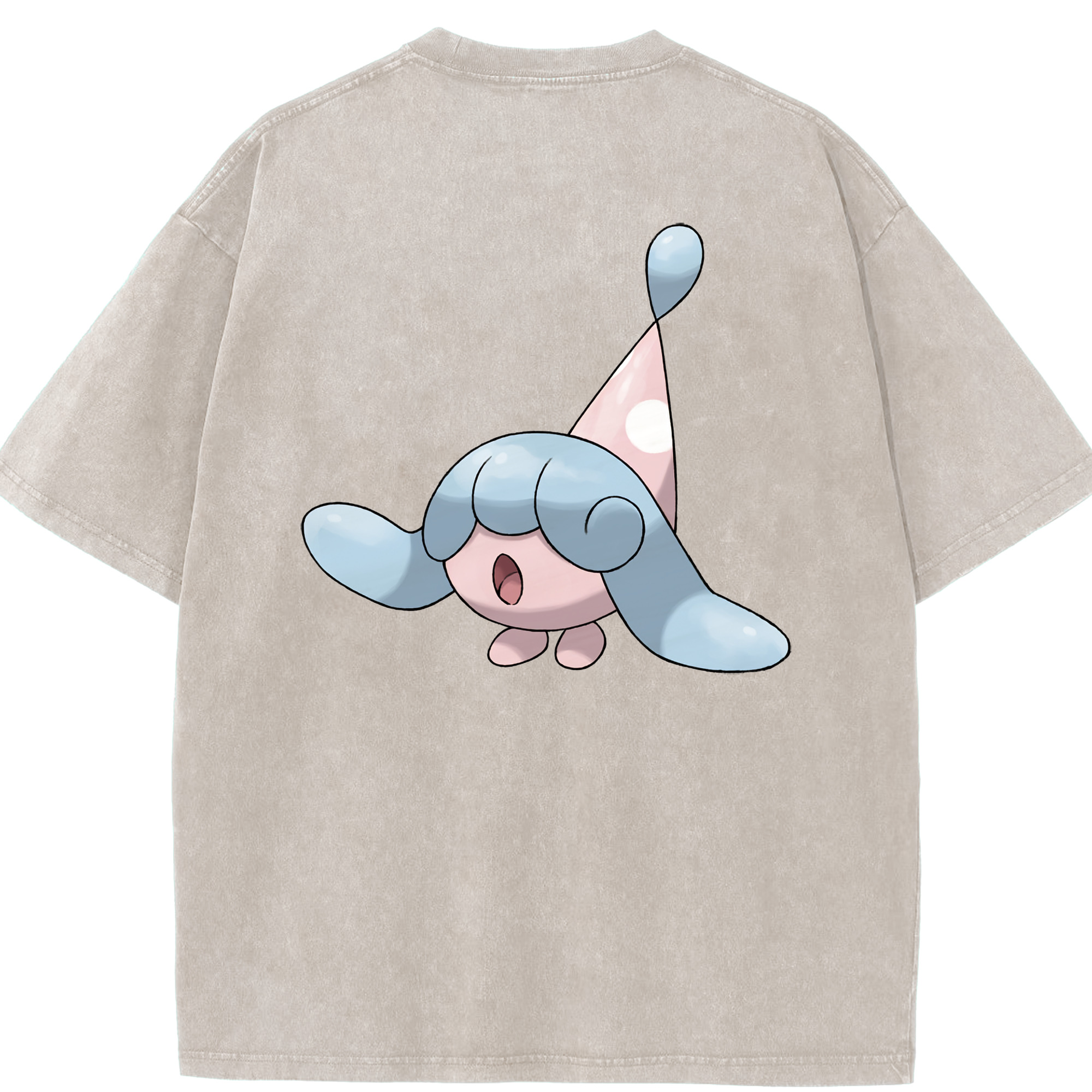 （画像用） ポケットモンスター Pokémon 綿100% ヴィンテージ風 半袖Tシャツ（背面プリント）