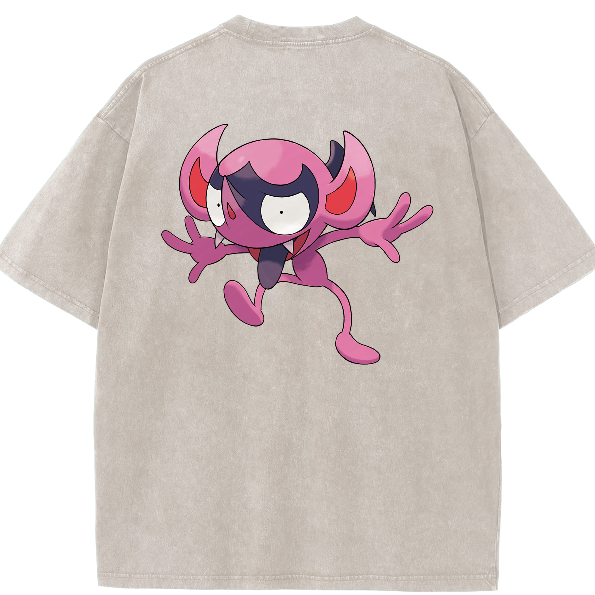 （画像用） ポケットモンスター Pokémon 綿100% ヴィンテージ風 半袖Tシャツ（背面プリント）