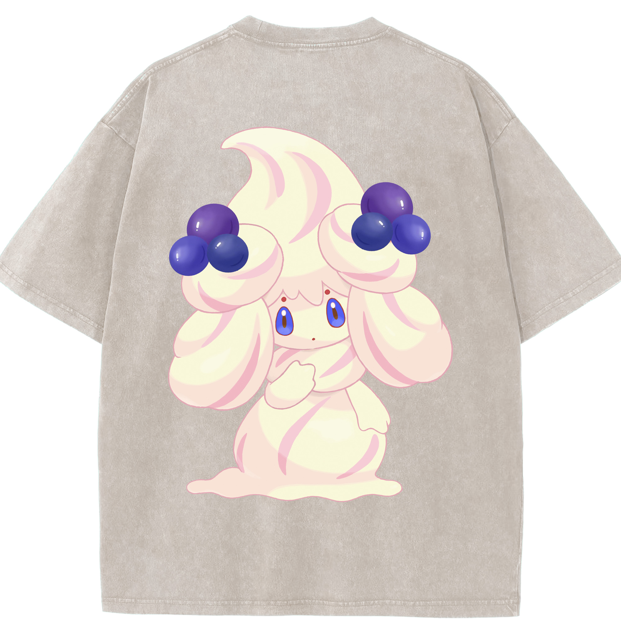 （画像用） ポケットモンスター Pokémon 綿100% ヴィンテージ風 半袖Tシャツ（背面プリント）