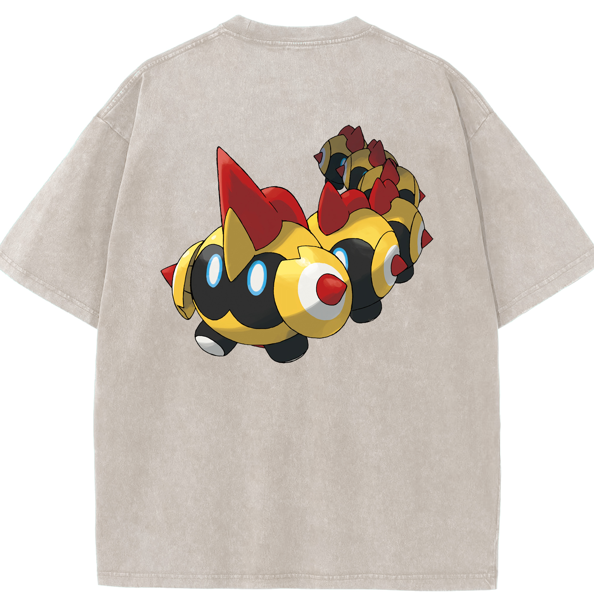（画像用） ポケットモンスター Pokémon 綿100% ヴィンテージ風 半袖Tシャツ（背面プリント）