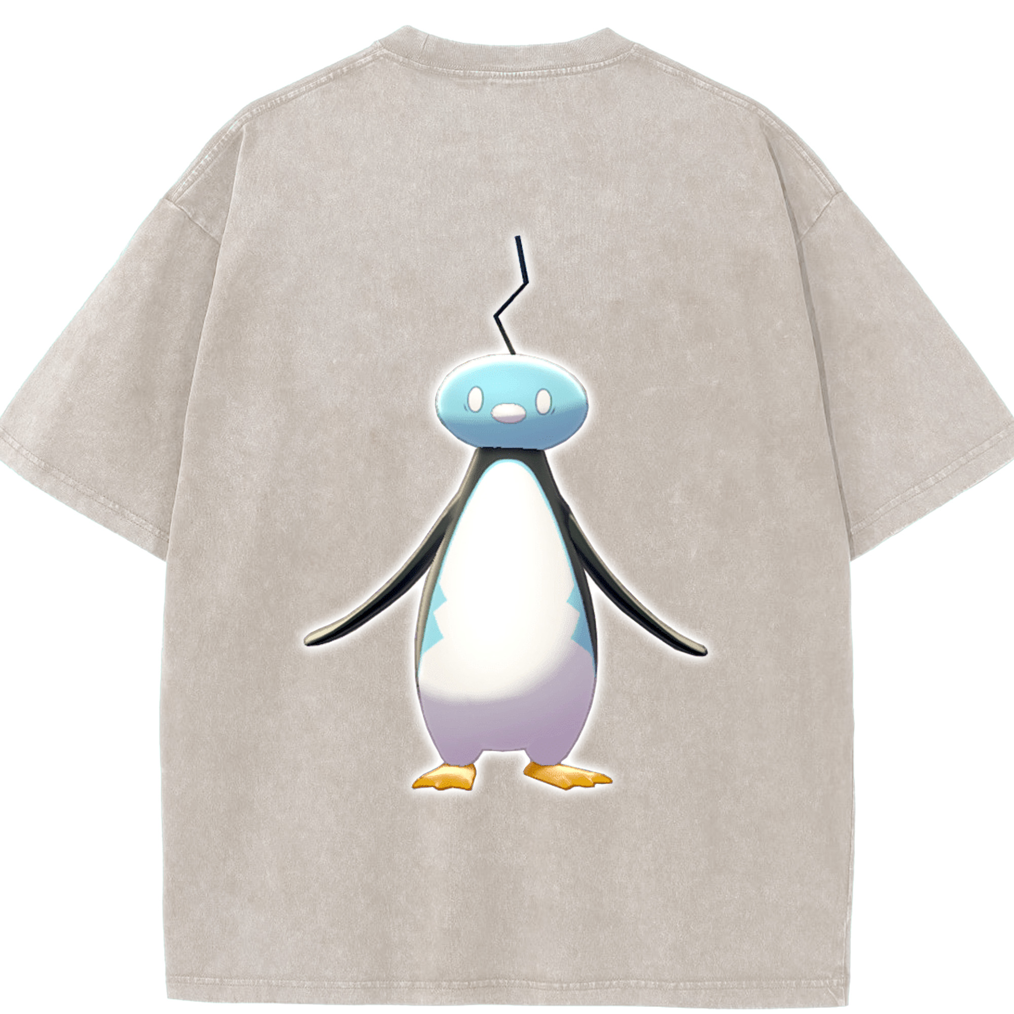 ポケットモンスター Pokémon 綿100% ヴィンテージ風 半袖Tシャツ（背面プリント）