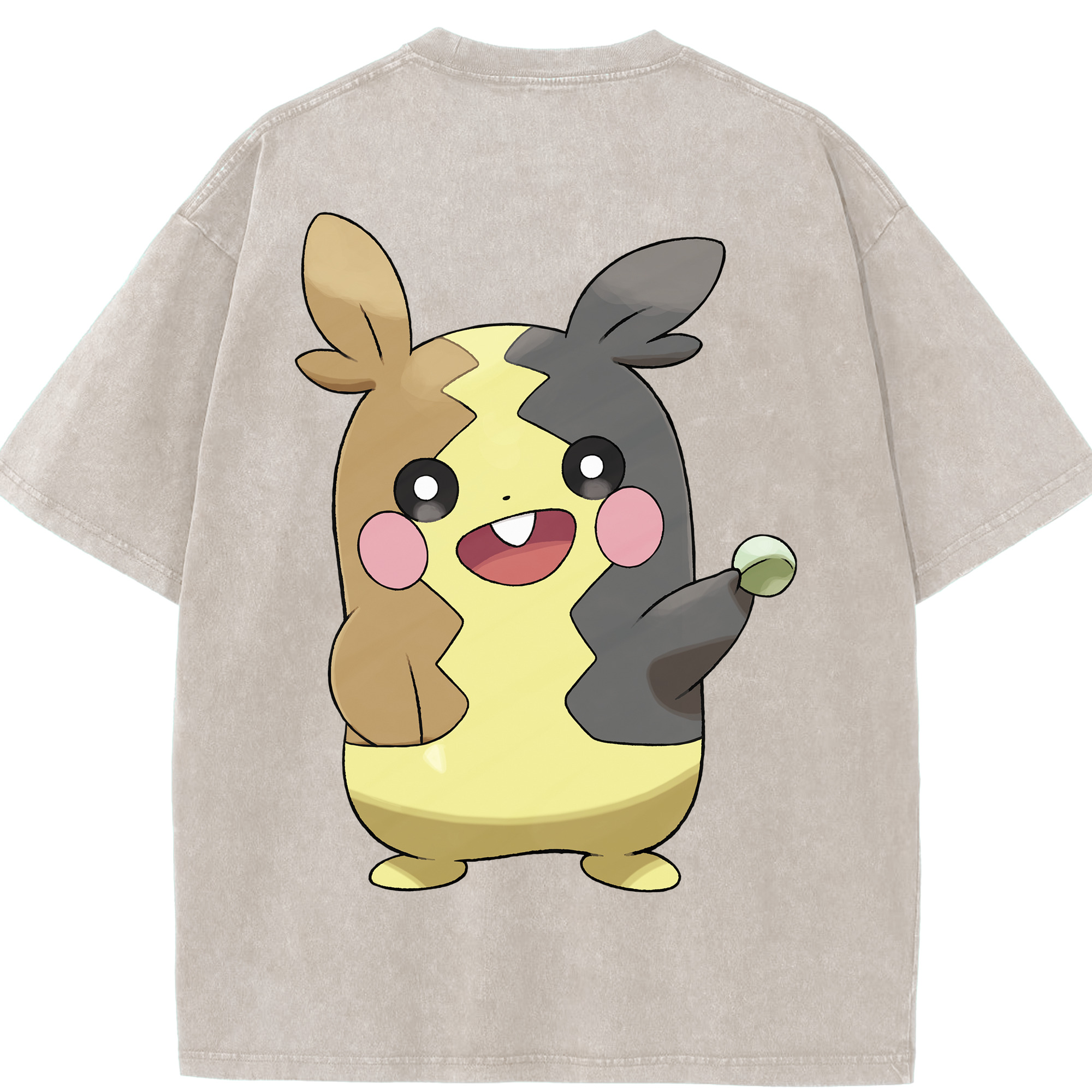 （画像用） ポケットモンスター Pokémon 綿100% ヴィンテージ風 半袖Tシャツ（背面プリント）