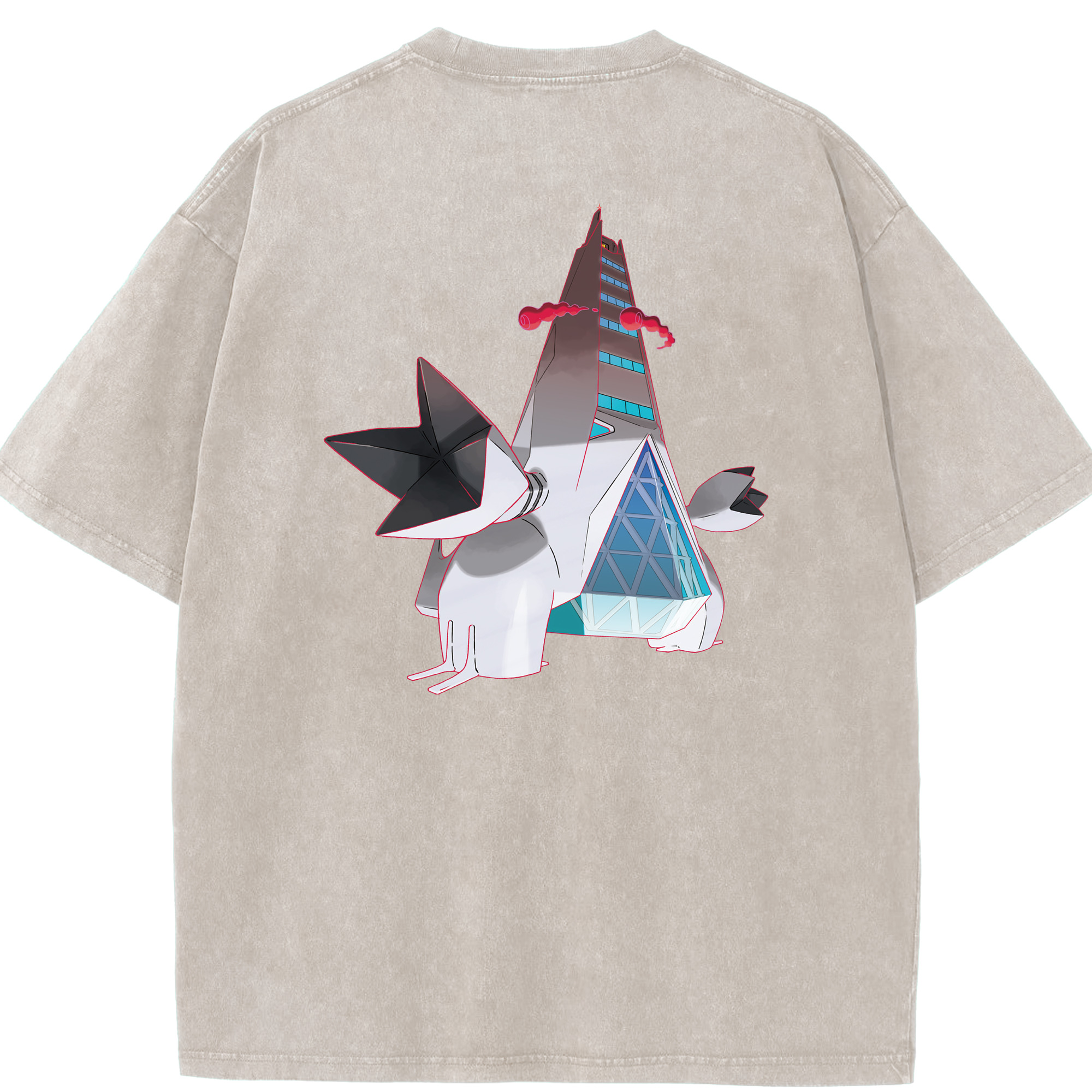（画像用） ポケットモンスター Pokémon 綿100% ヴィンテージ風 半袖Tシャツ（背面プリント）
