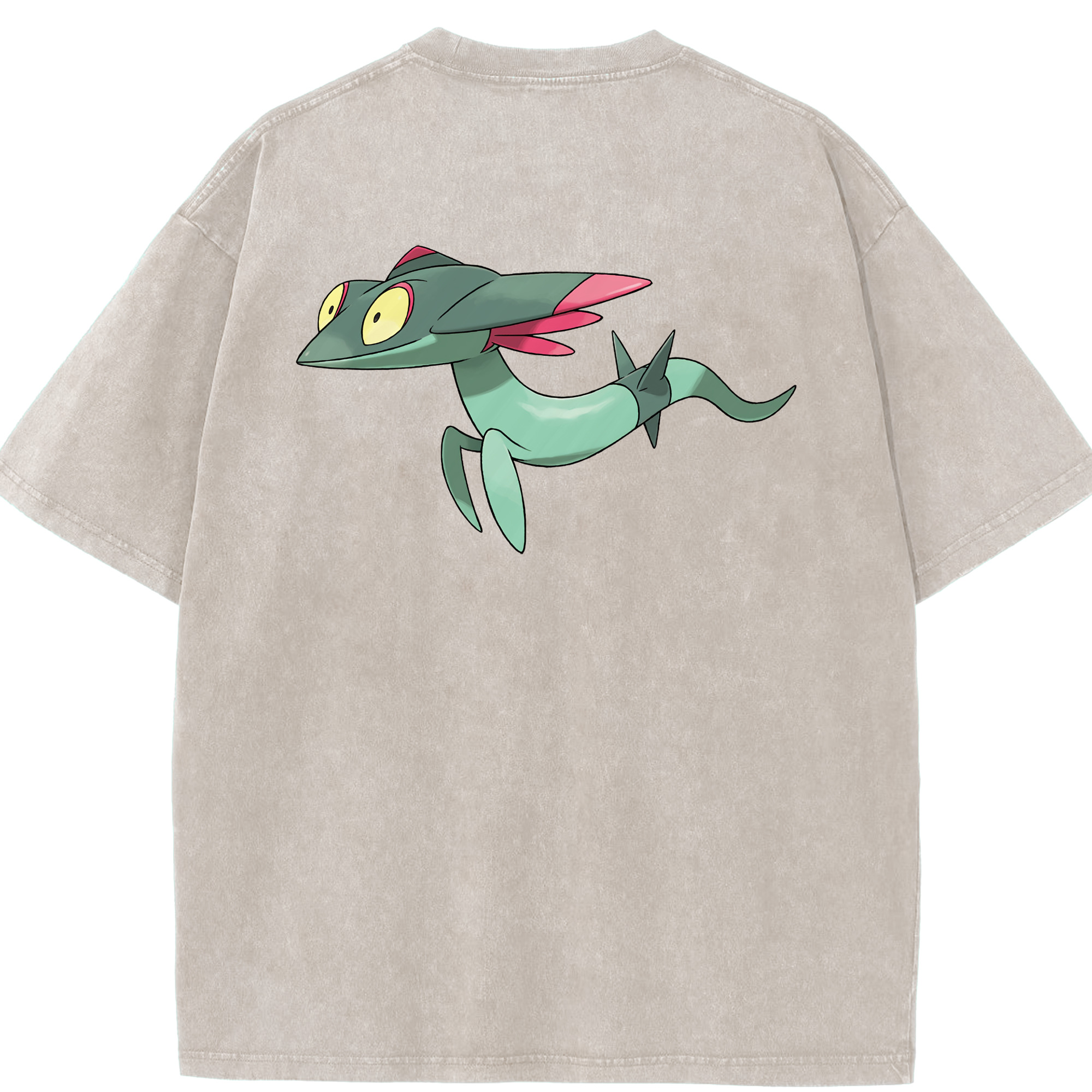 （画像用） ポケットモンスター Pokémon 綿100% ヴィンテージ風 半袖Tシャツ（背面プリント）