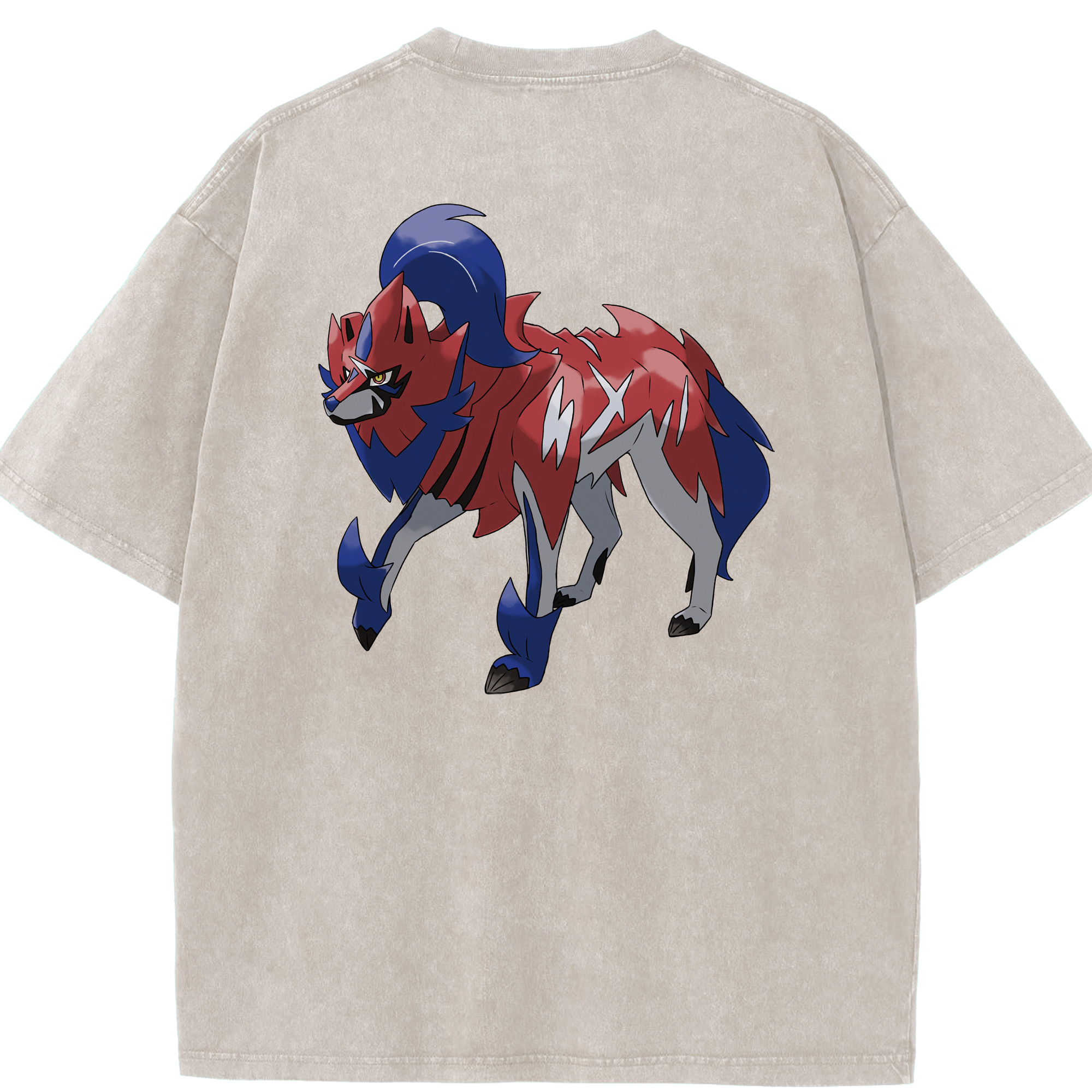 （画像用） ポケットモンスター Pokémon 綿100% ヴィンテージ風 半袖Tシャツ（背面プリント）