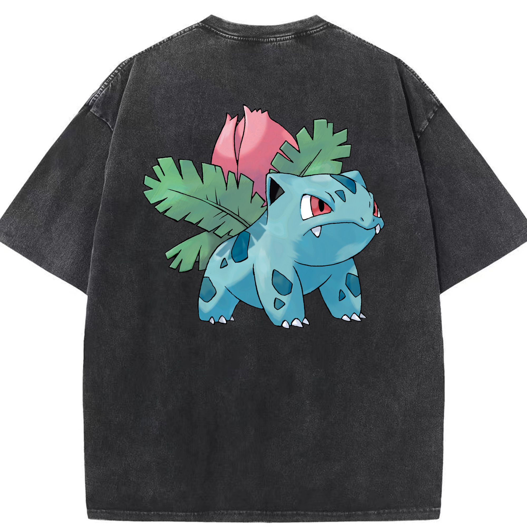 （画像用） ポケットモンスター Pokémon 綿100% ヴィンテージ風 半袖Tシャツ（背面プリント）