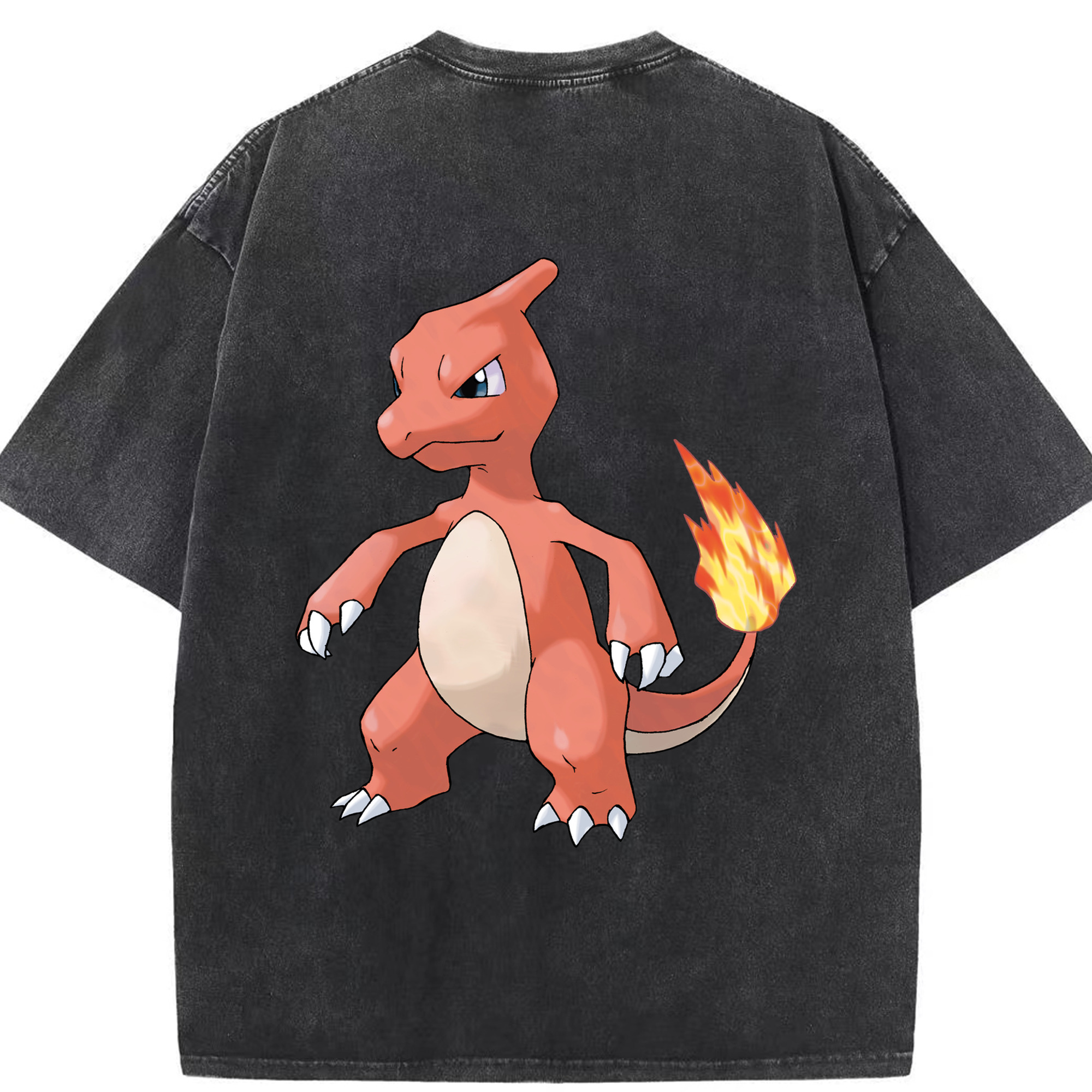 （画像用） ポケットモンスター Pokémon 綿100% ヴィンテージ風 半袖Tシャツ（背面プリント）