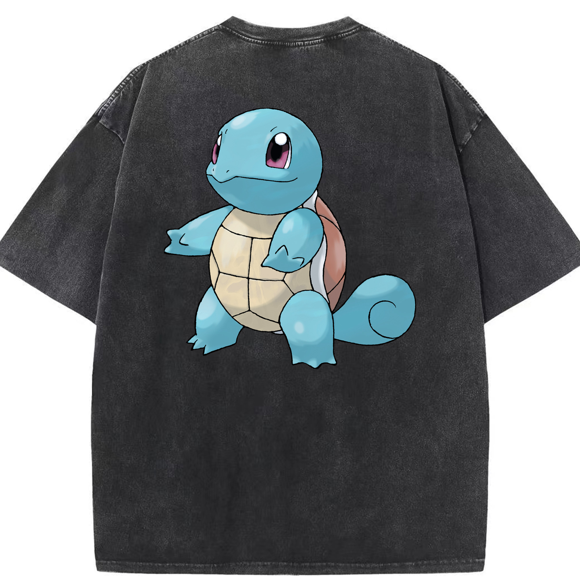 （画像用） ポケットモンスター Pokémon 綿100% ヴィンテージ風 半袖Tシャツ（背面プリント）