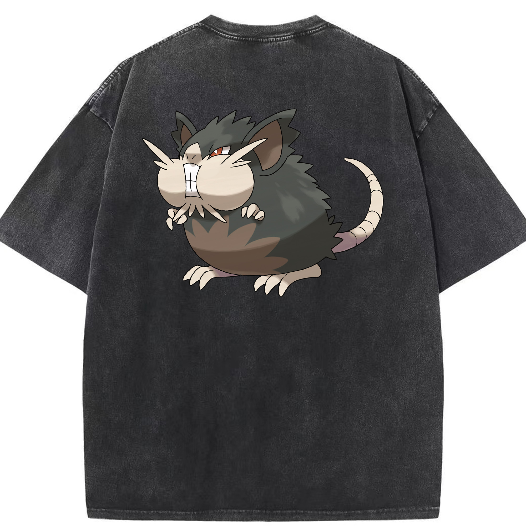 （画像用） ポケットモンスター Pokémon 綿100% ヴィンテージ風 半袖Tシャツ（背面プリント）