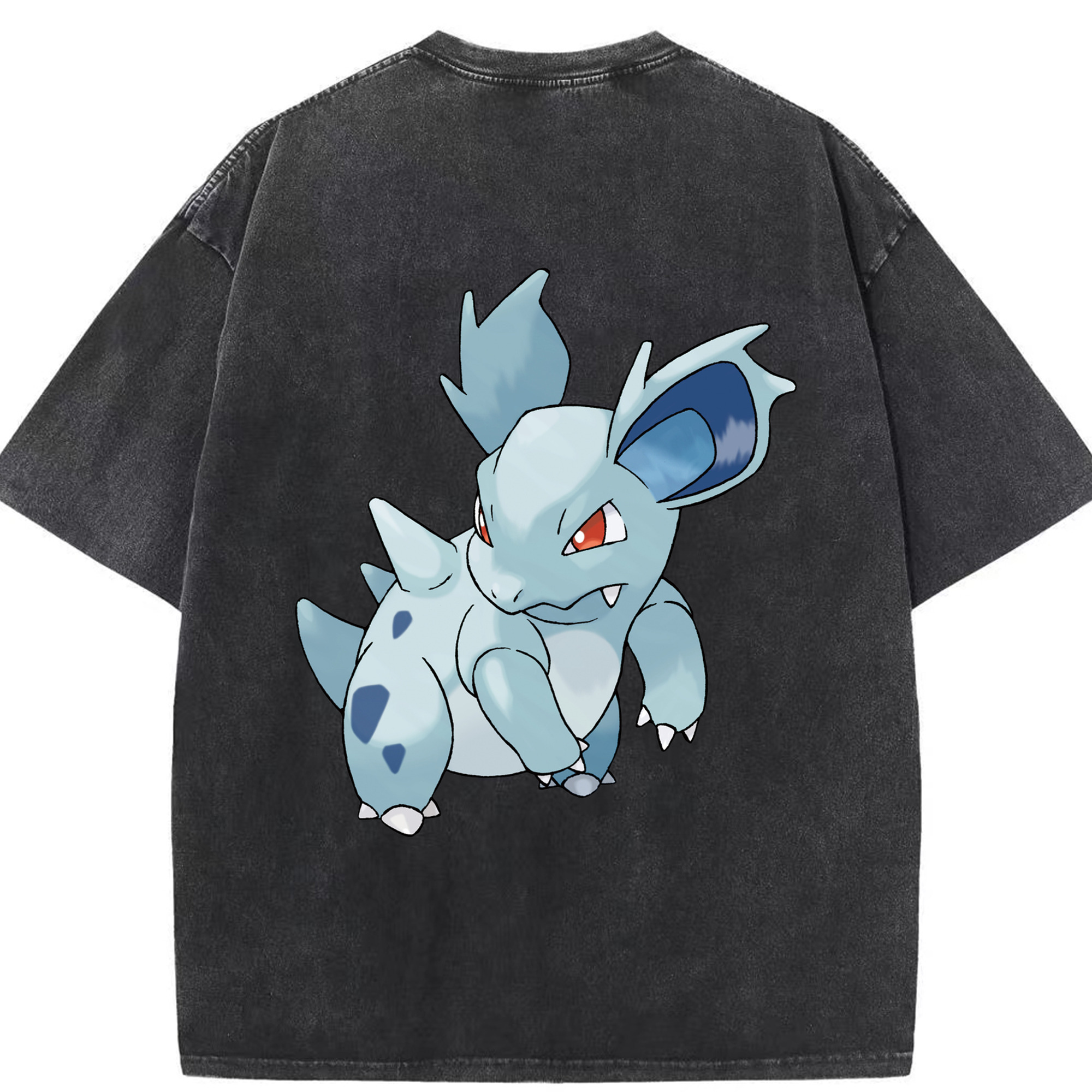 （画像用） ポケットモンスター Pokémon 綿100% ヴィンテージ風 半袖Tシャツ（背面プリント）