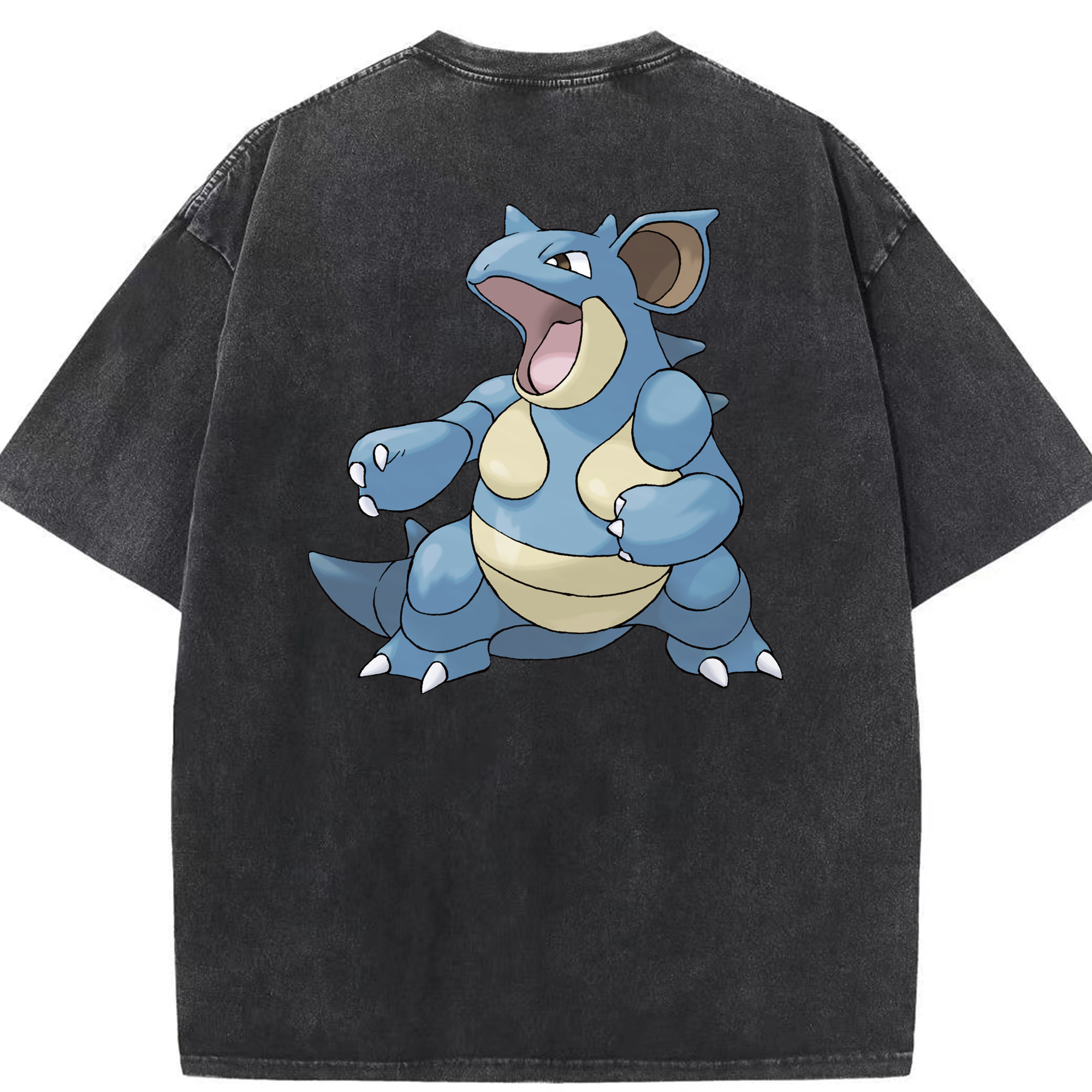 （画像用） ポケットモンスター Pokémon 綿100% ヴィンテージ風 半袖Tシャツ（背面プリント）