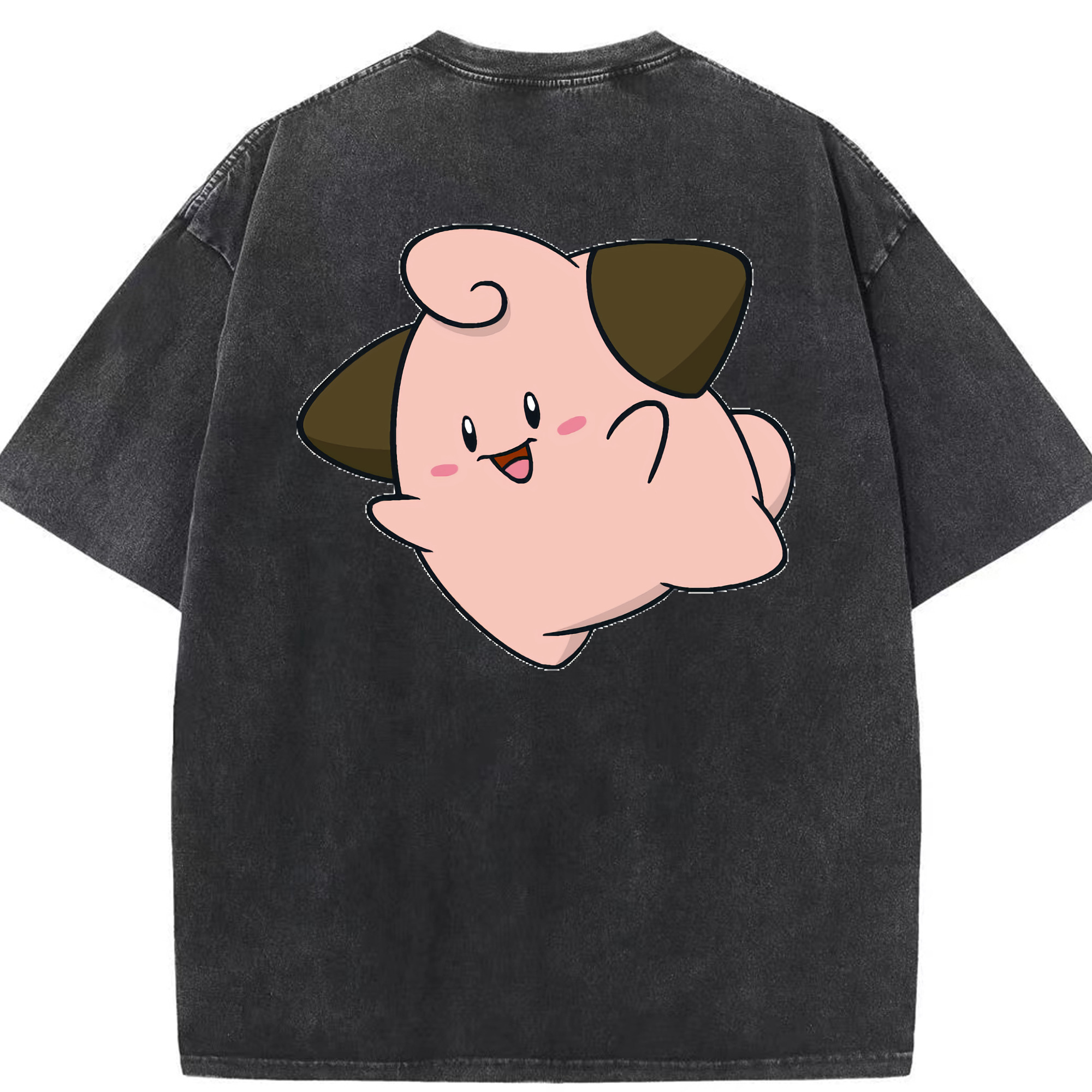 （画像用） ポケットモンスター Pokémon 綿100% ヴィンテージ風 半袖Tシャツ（背面プリント）