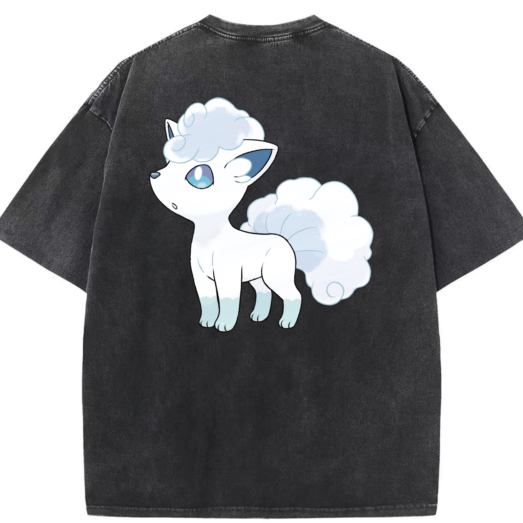 （画像用） ポケットモンスター Pokémon 綿100% ヴィンテージ風 半袖Tシャツ（背面プリント）