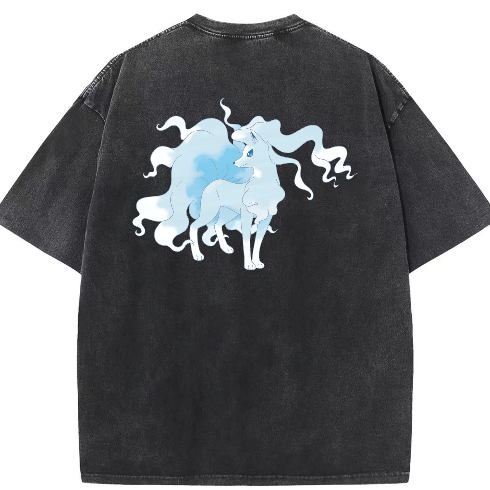 （画像用） ポケットモンスター Pokémon 綿100% ヴィンテージ風 半袖Tシャツ（背面プリント）