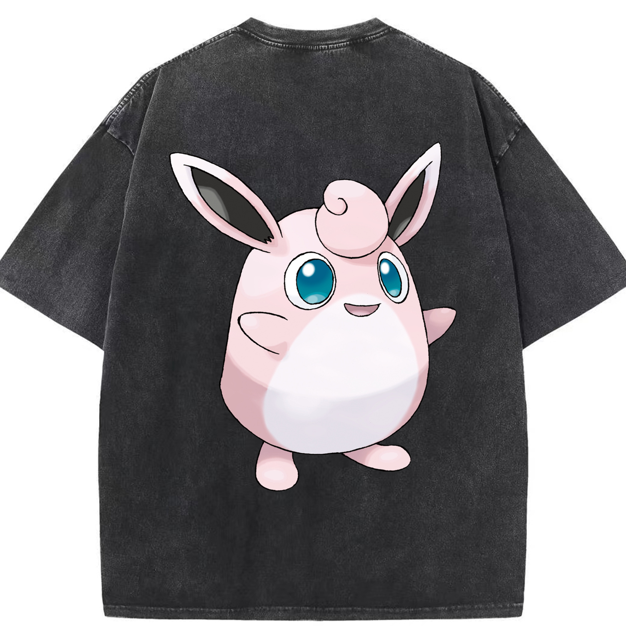 （画像用） ポケットモンスター Pokémon 綿100% ヴィンテージ風 半袖Tシャツ（背面プリント）