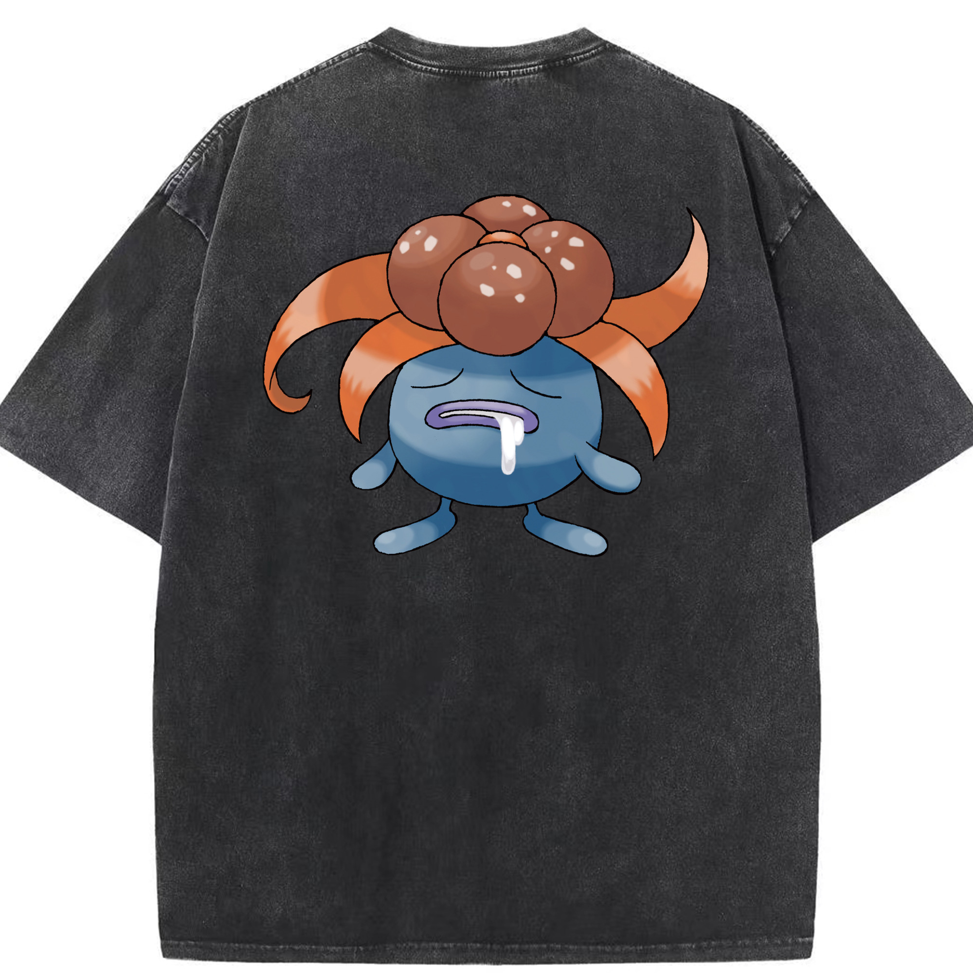 （画像用） ポケットモンスター Pokémon 綿100% ヴィンテージ風 半袖Tシャツ（背面プリント）