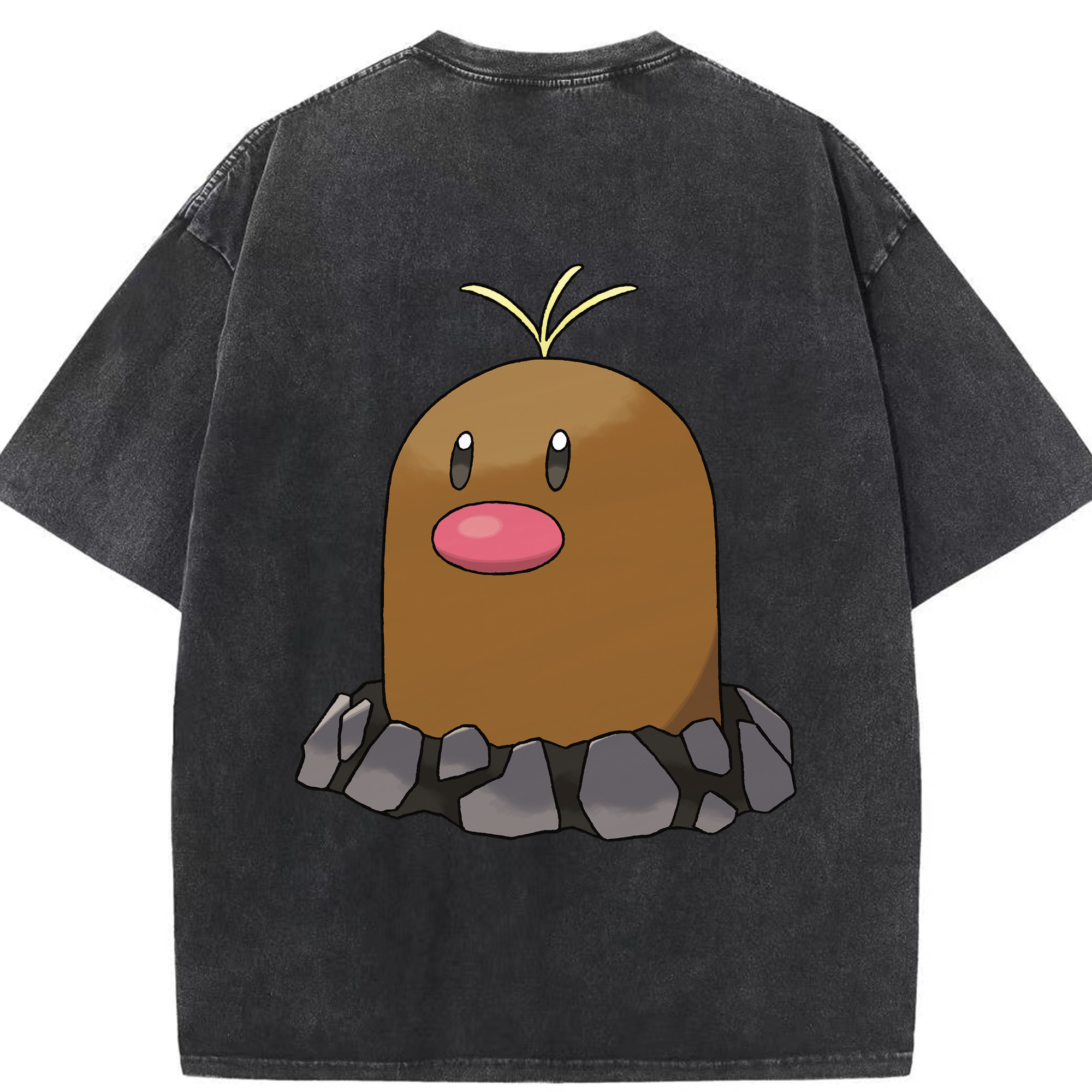 （画像用） ポケットモンスター Pokémon 綿100% ヴィンテージ風 半袖Tシャツ（背面プリント）
