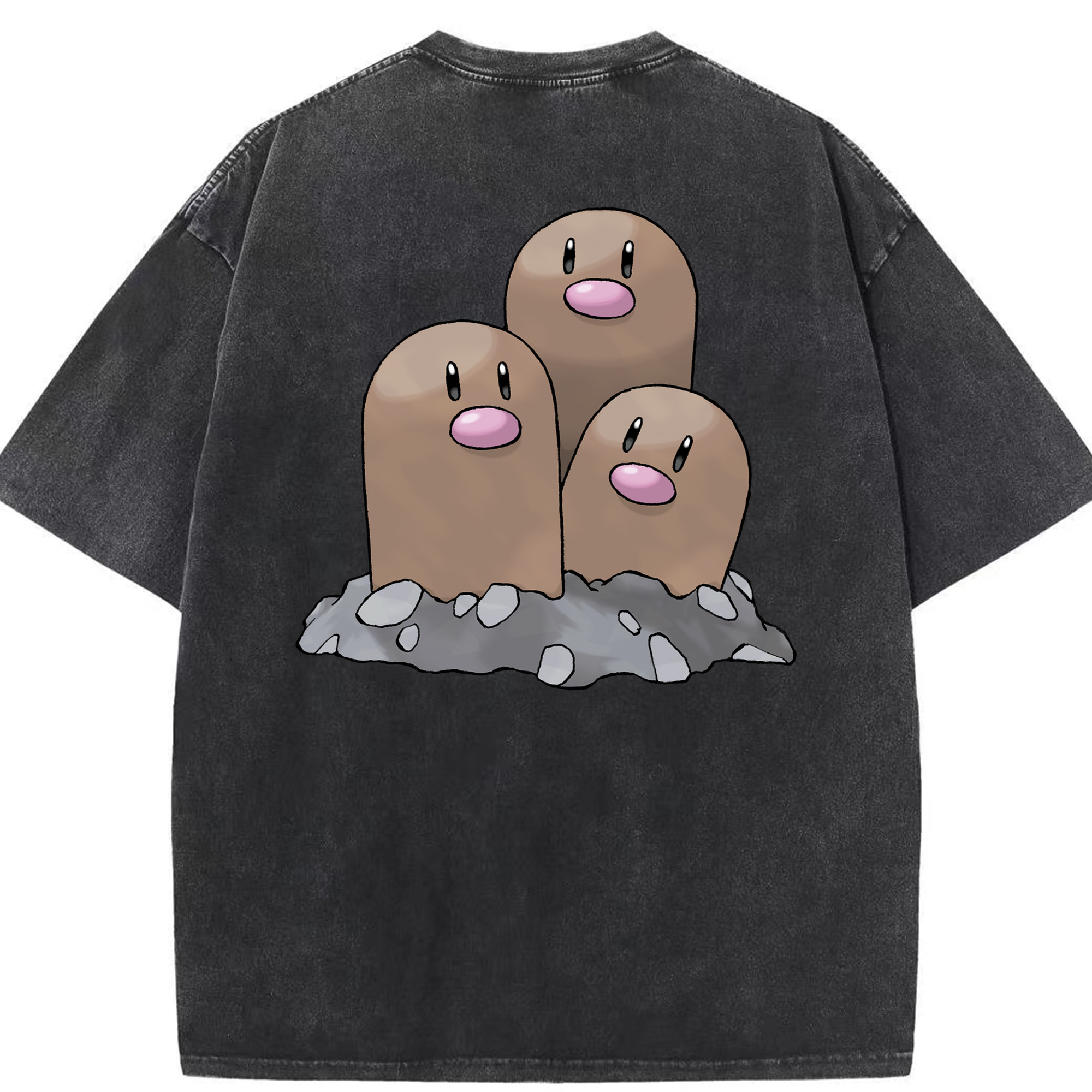 （画像用） ポケットモンスター Pokémon 綿100% ヴィンテージ風 半袖Tシャツ（背面プリント）