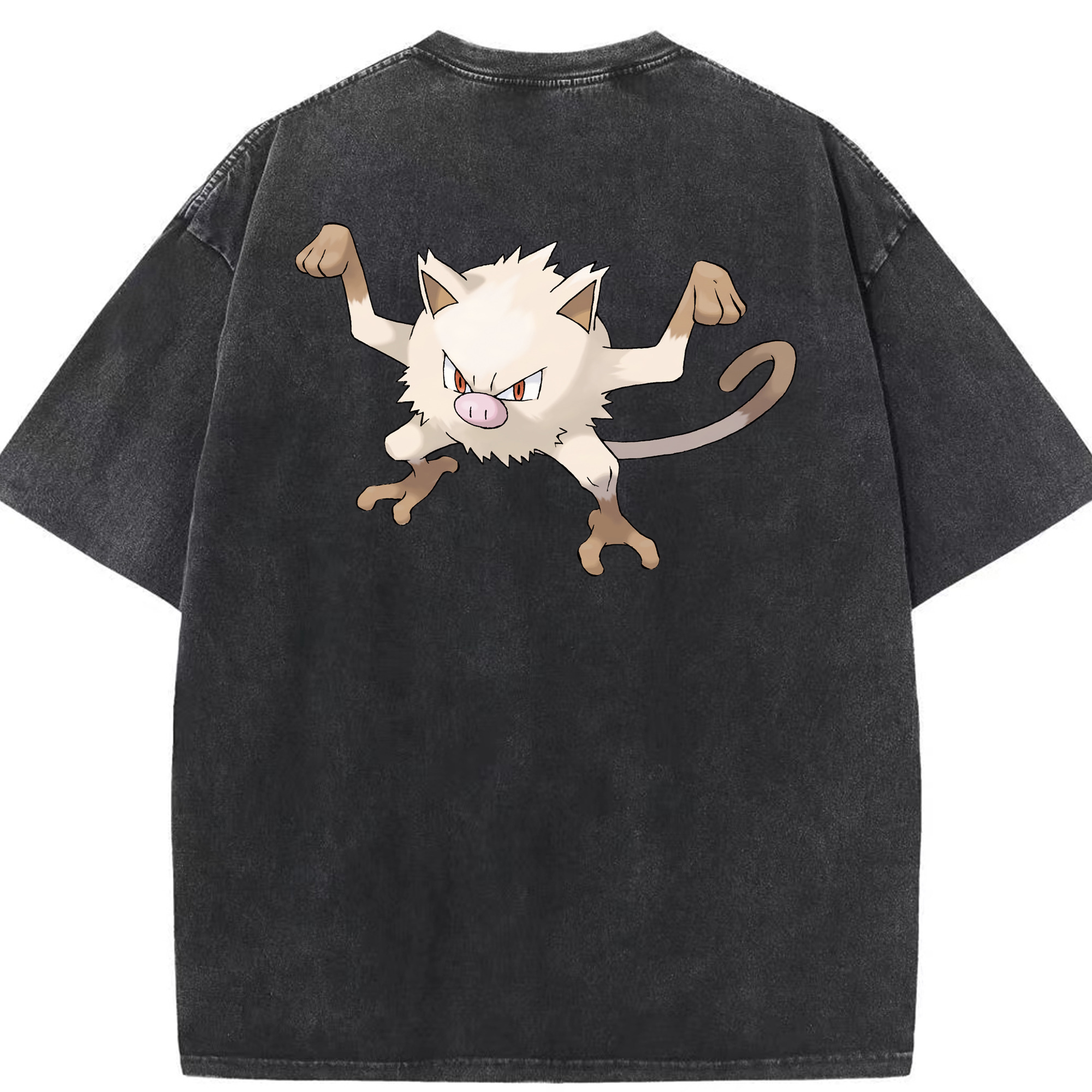 （画像用） ポケットモンスター Pokémon 綿100% ヴィンテージ風 半袖Tシャツ（背面プリント）