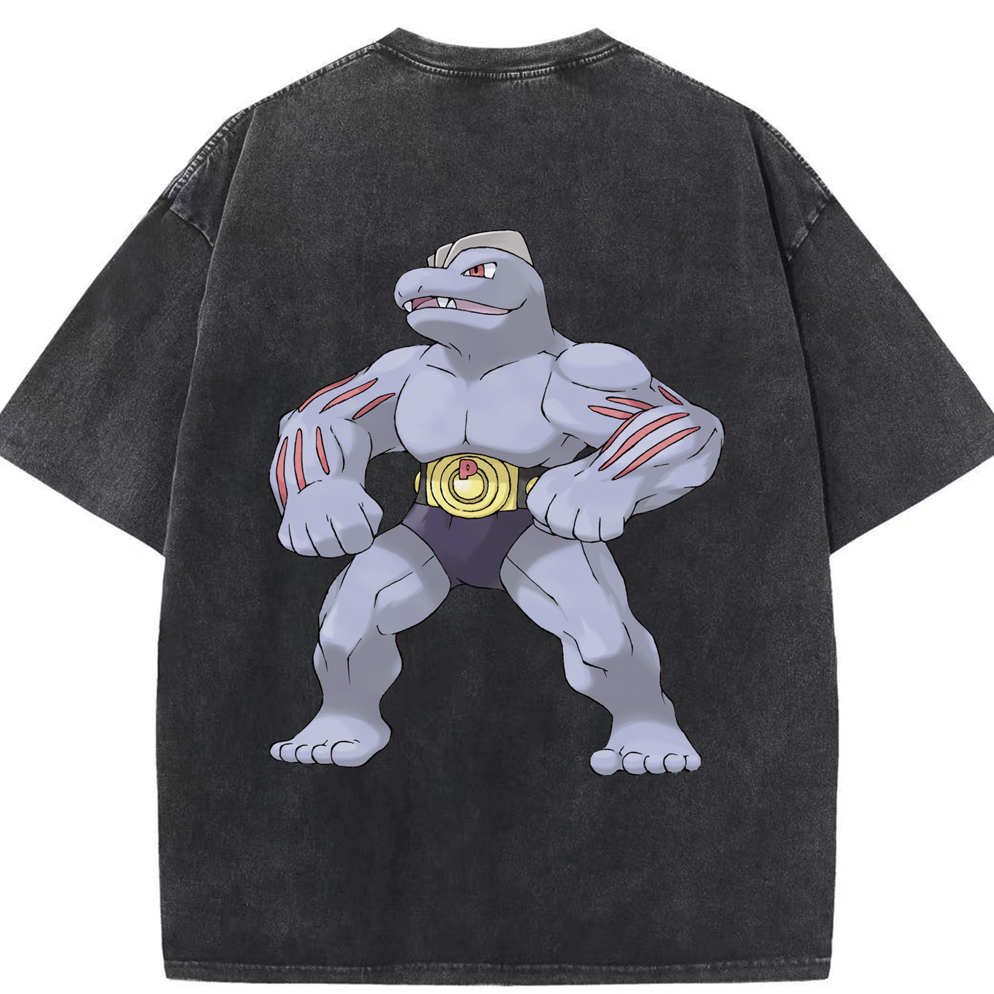 （画像用） ポケットモンスター Pokémon 綿100% ヴィンテージ風 半袖Tシャツ（背面プリント）
