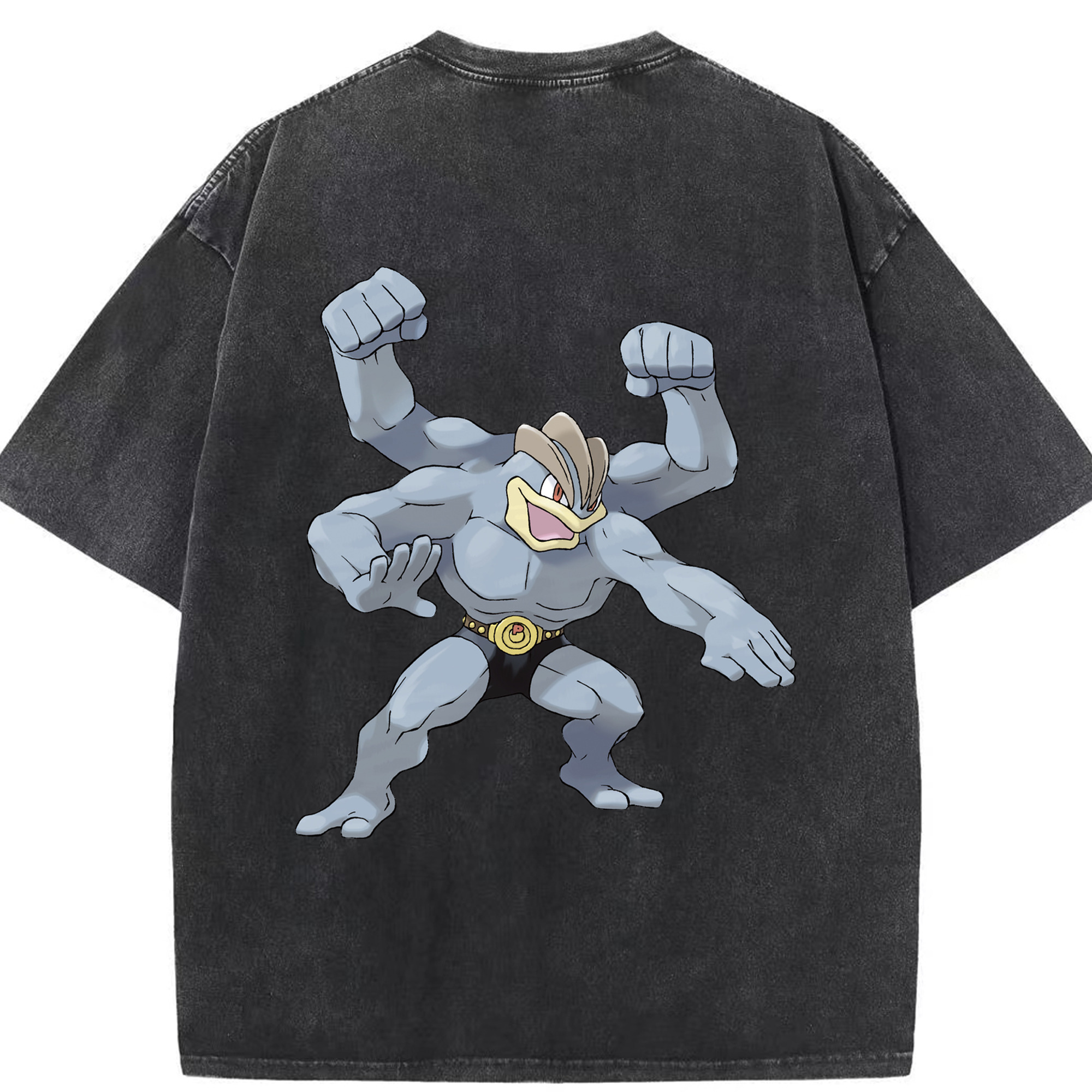 （画像用） ポケットモンスター Pokémon 綿100% ヴィンテージ風 半袖Tシャツ（背面プリント）