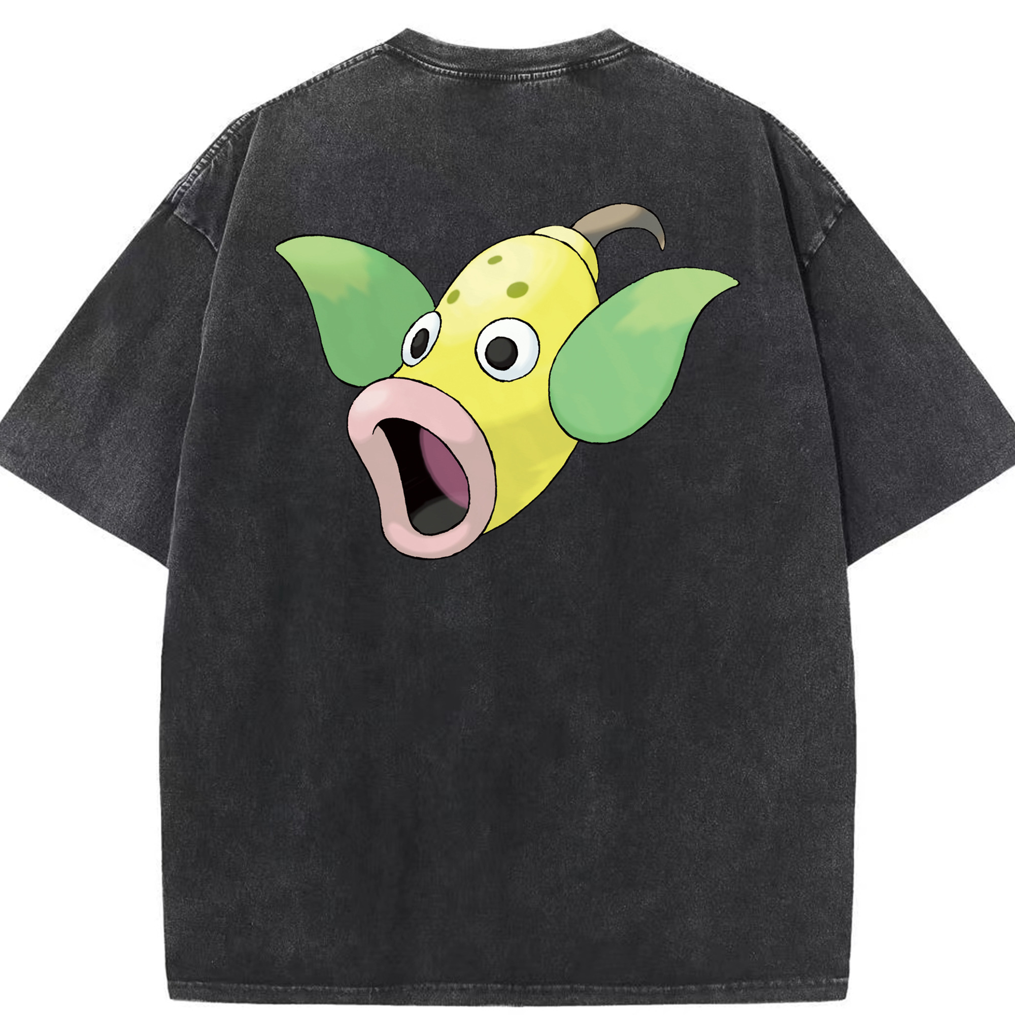 （画像用） ポケットモンスター Pokémon 綿100% ヴィンテージ風 半袖Tシャツ（背面プリント）
