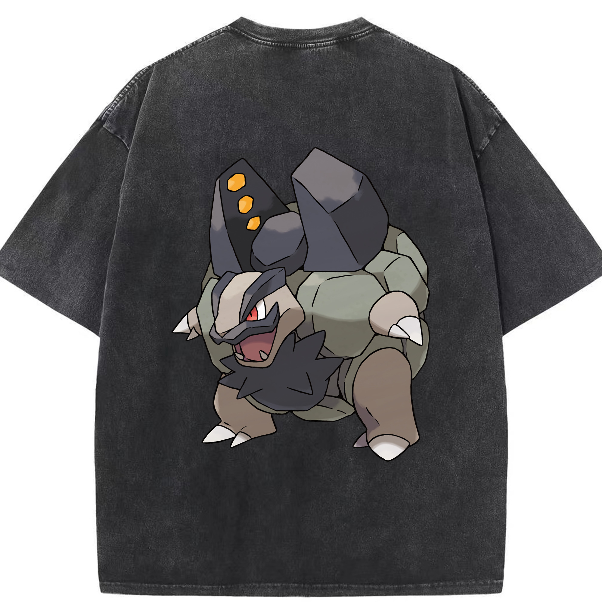 （画像用） ポケットモンスター Pokémon 綿100% ヴィンテージ風 半袖Tシャツ（背面プリント）