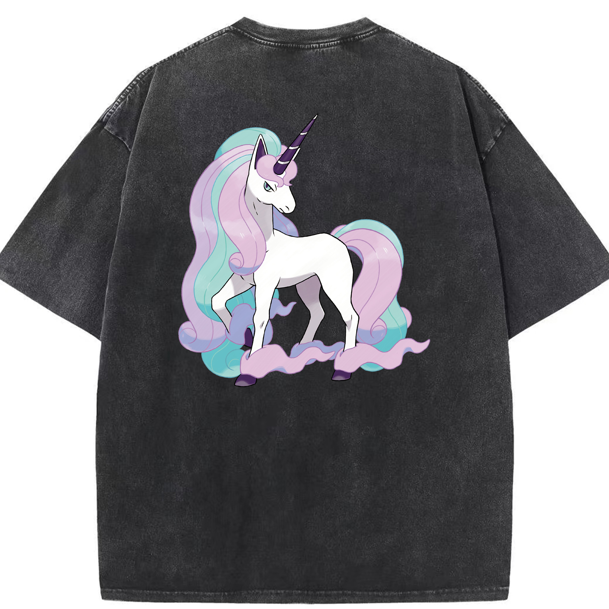 （画像用） ポケットモンスター Pokémon 綿100% ヴィンテージ風 半袖Tシャツ（背面プリント）