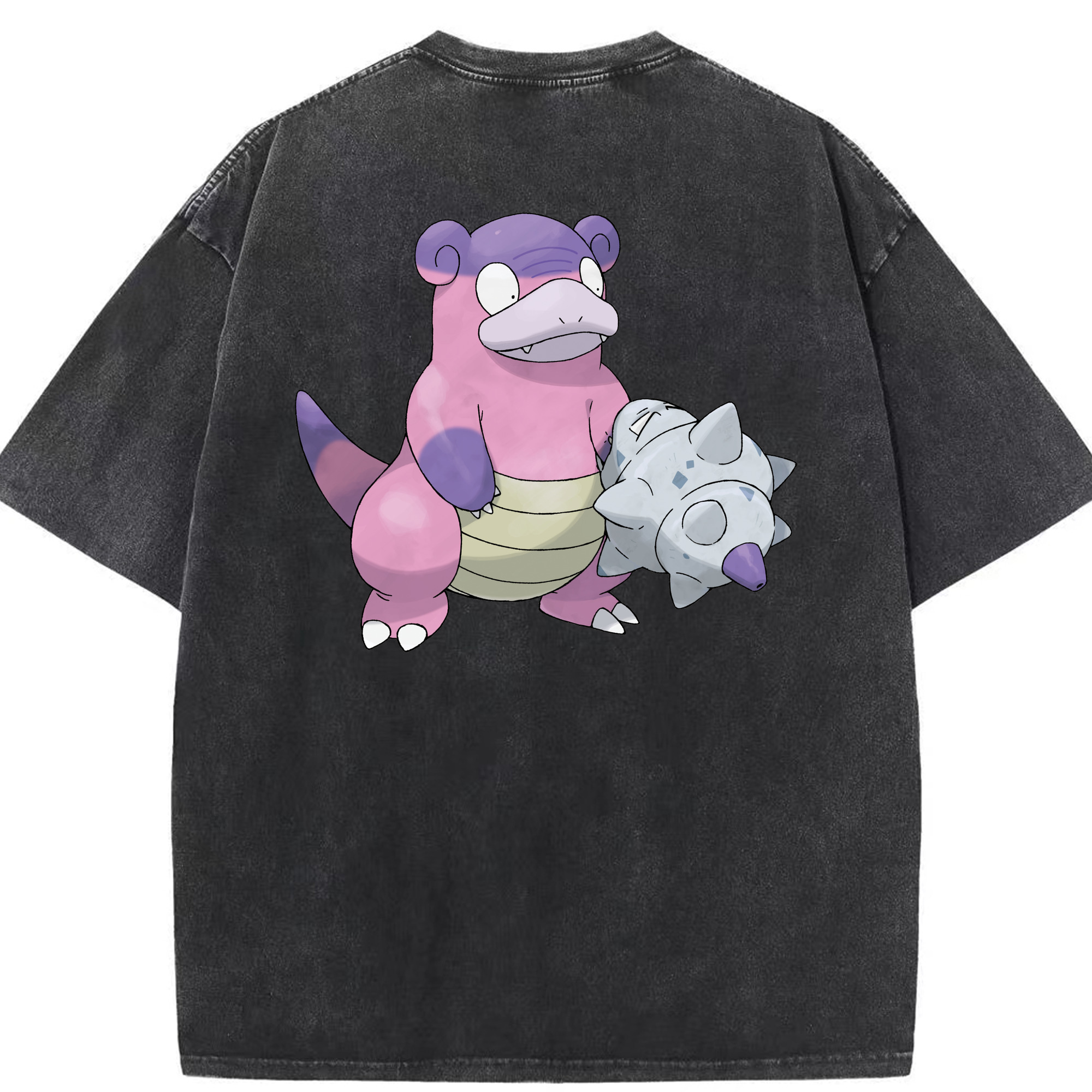 （画像用） ポケットモンスター Pokémon 綿100% ヴィンテージ風 半袖Tシャツ（背面プリント）