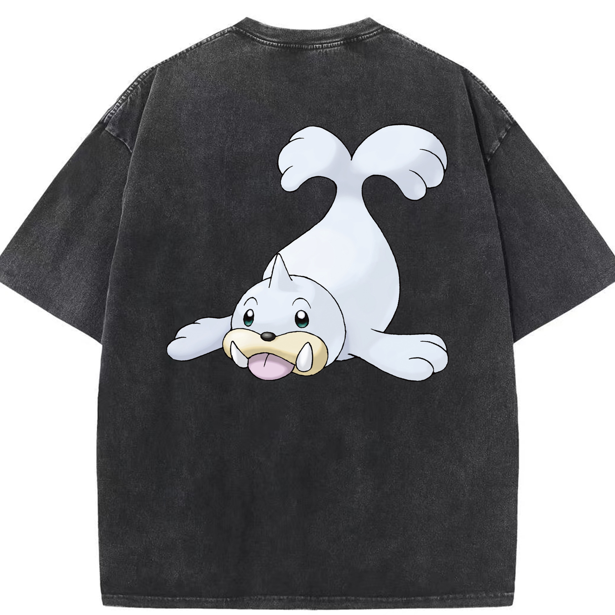 （画像用） ポケットモンスター Pokémon 綿100% ヴィンテージ風 半袖Tシャツ（背面プリント）