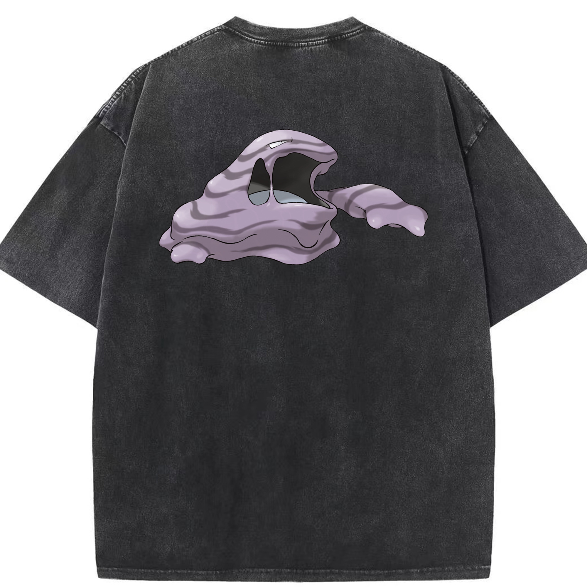 （画像用） ポケットモンスター Pokémon 綿100% ヴィンテージ風 半袖Tシャツ（背面プリント）