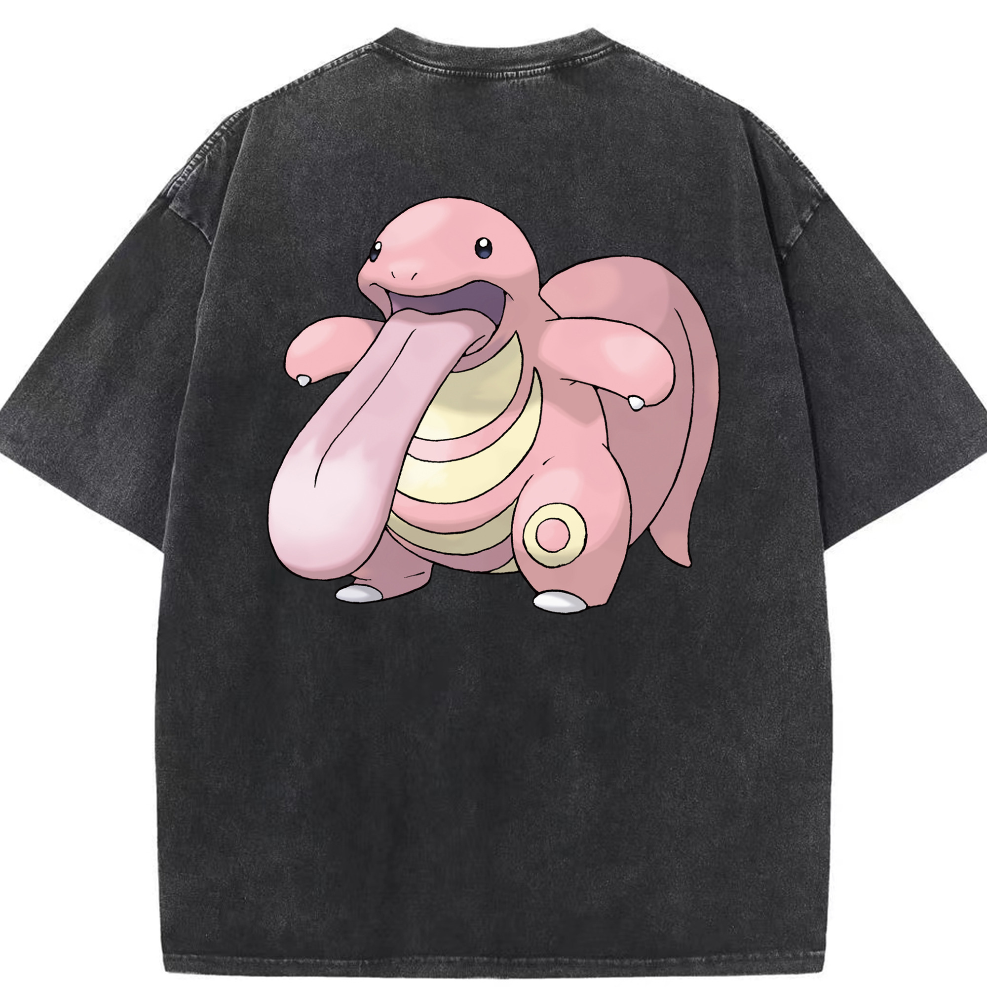 （画像用） ポケットモンスター Pokémon 綿100% ヴィンテージ風 半袖Tシャツ（背面プリント）