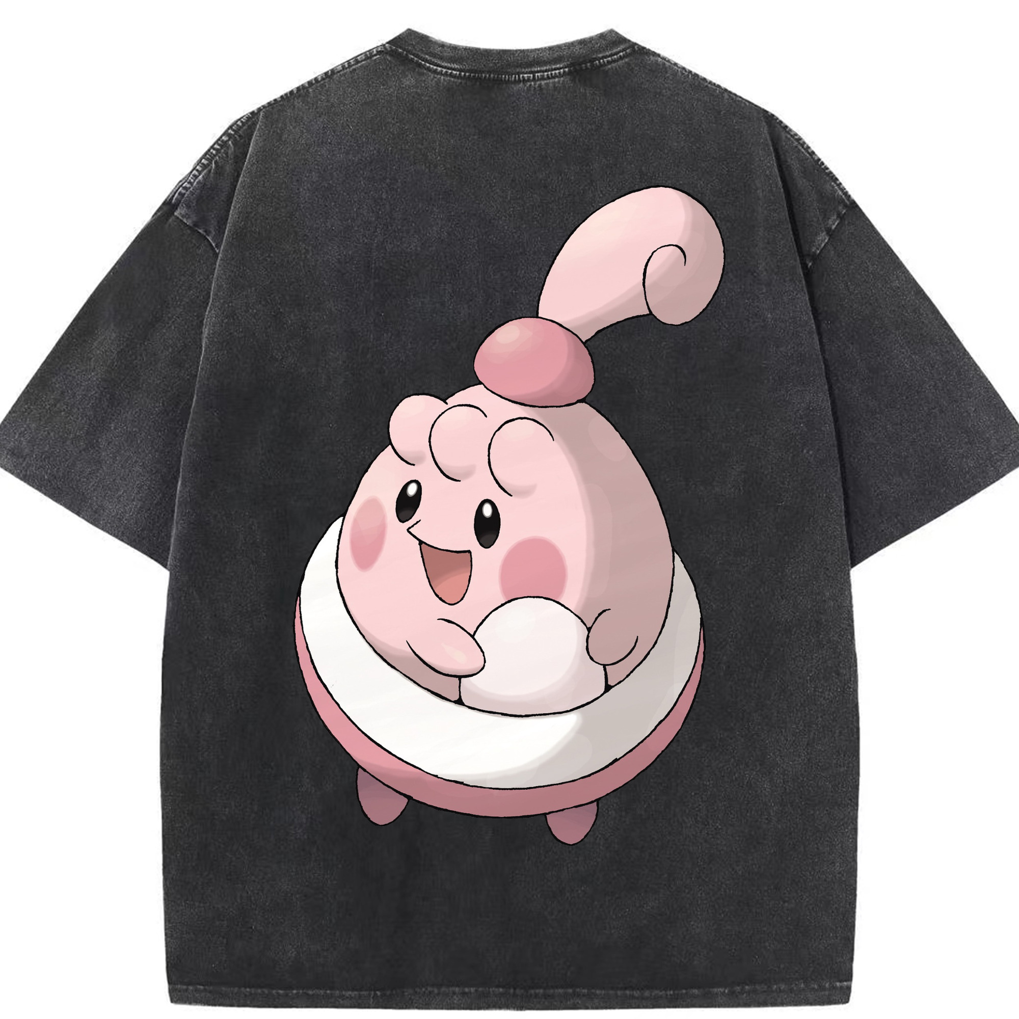 （画像用） ポケットモンスター Pokémon 綿100% ヴィンテージ風 半袖Tシャツ（背面プリント）