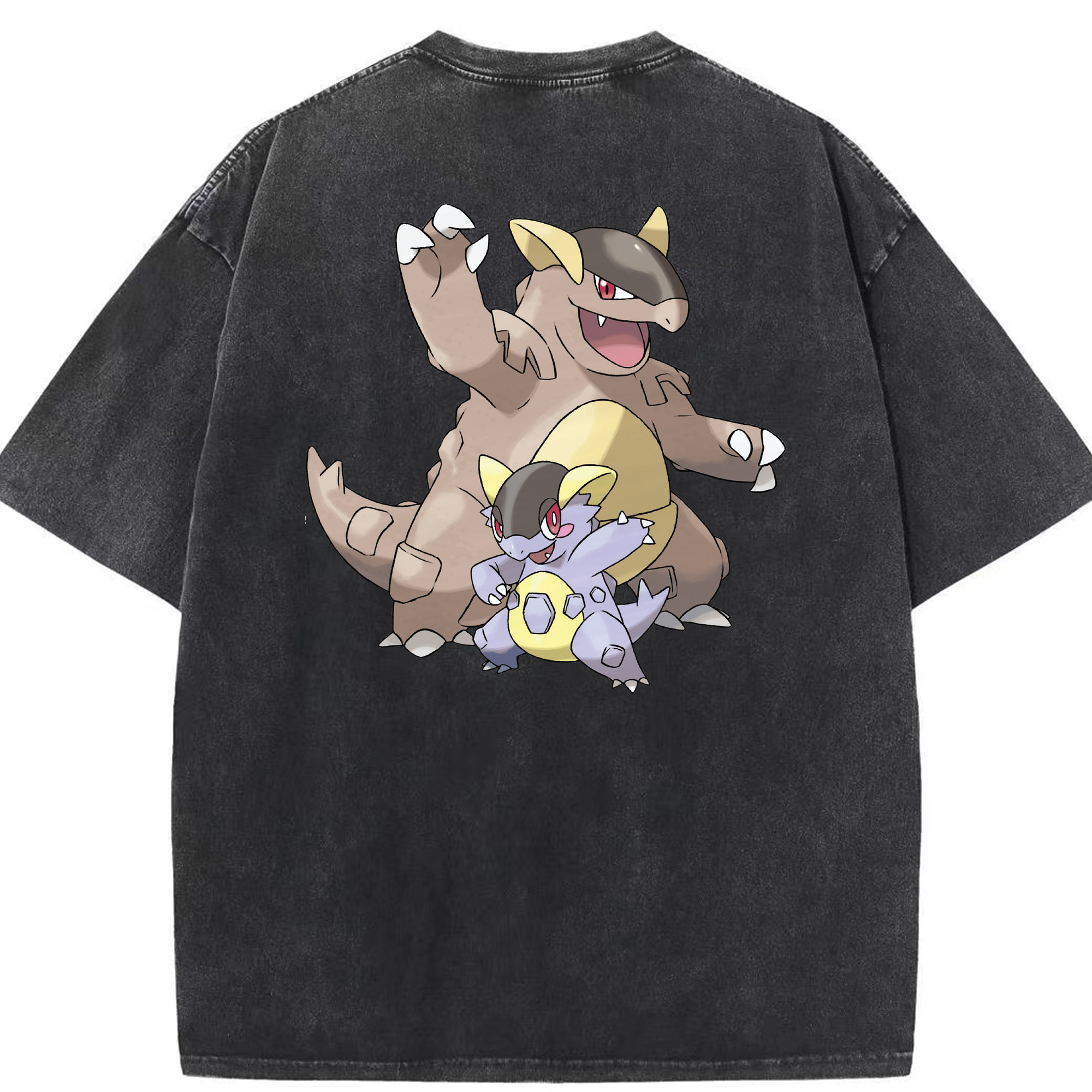 （画像用） ポケットモンスター Pokémon 綿100% ヴィンテージ風 半袖Tシャツ（背面プリント）