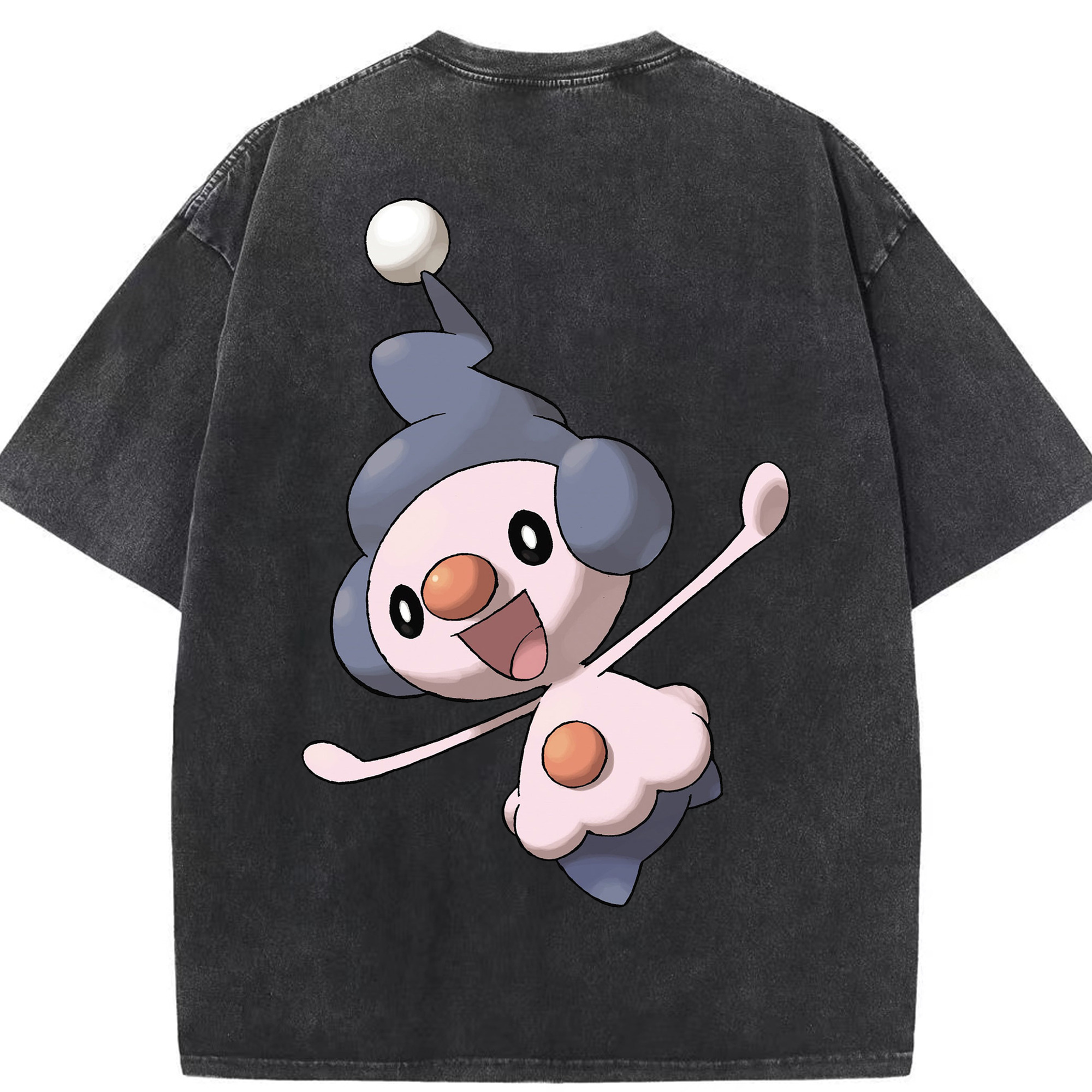 （画像用） ポケットモンスター Pokémon 綿100% ヴィンテージ風 半袖Tシャツ（背面プリント）