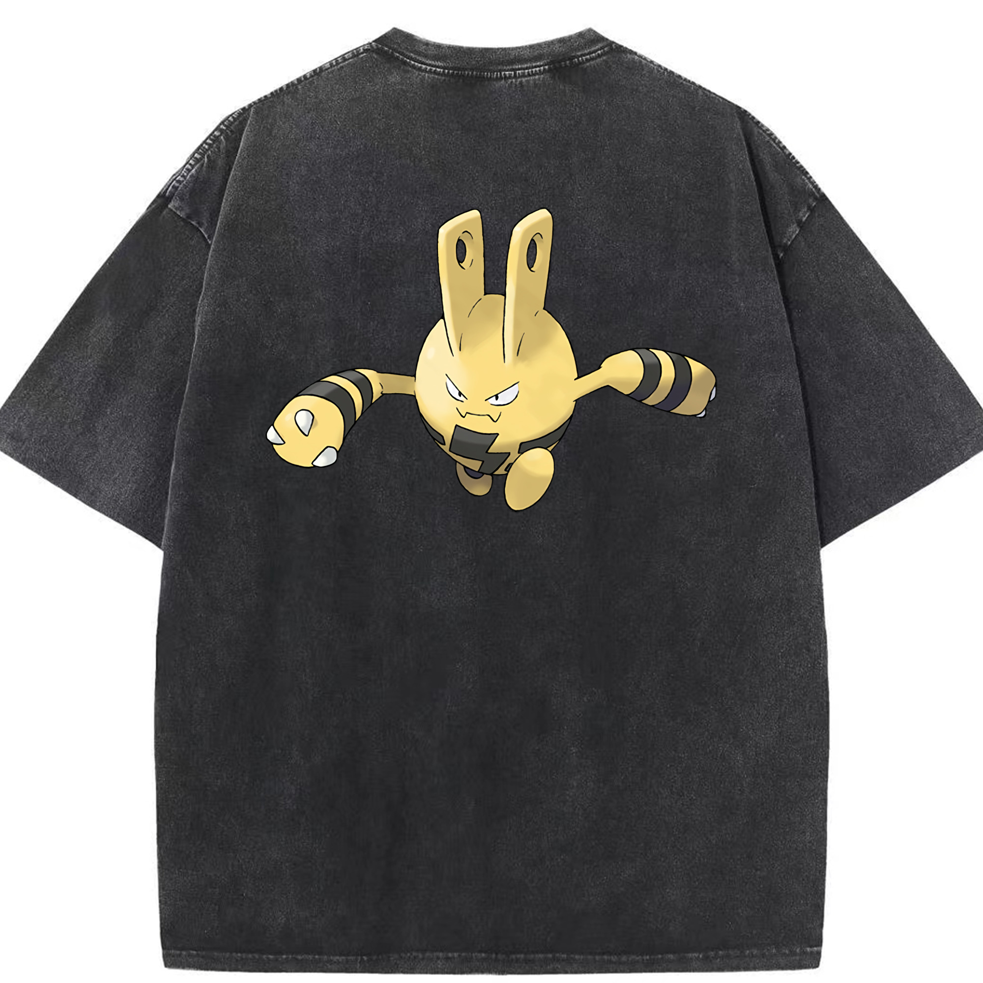 （画像用） ポケットモンスター Pokémon 綿100% ヴィンテージ風 半袖Tシャツ（背面プリント）