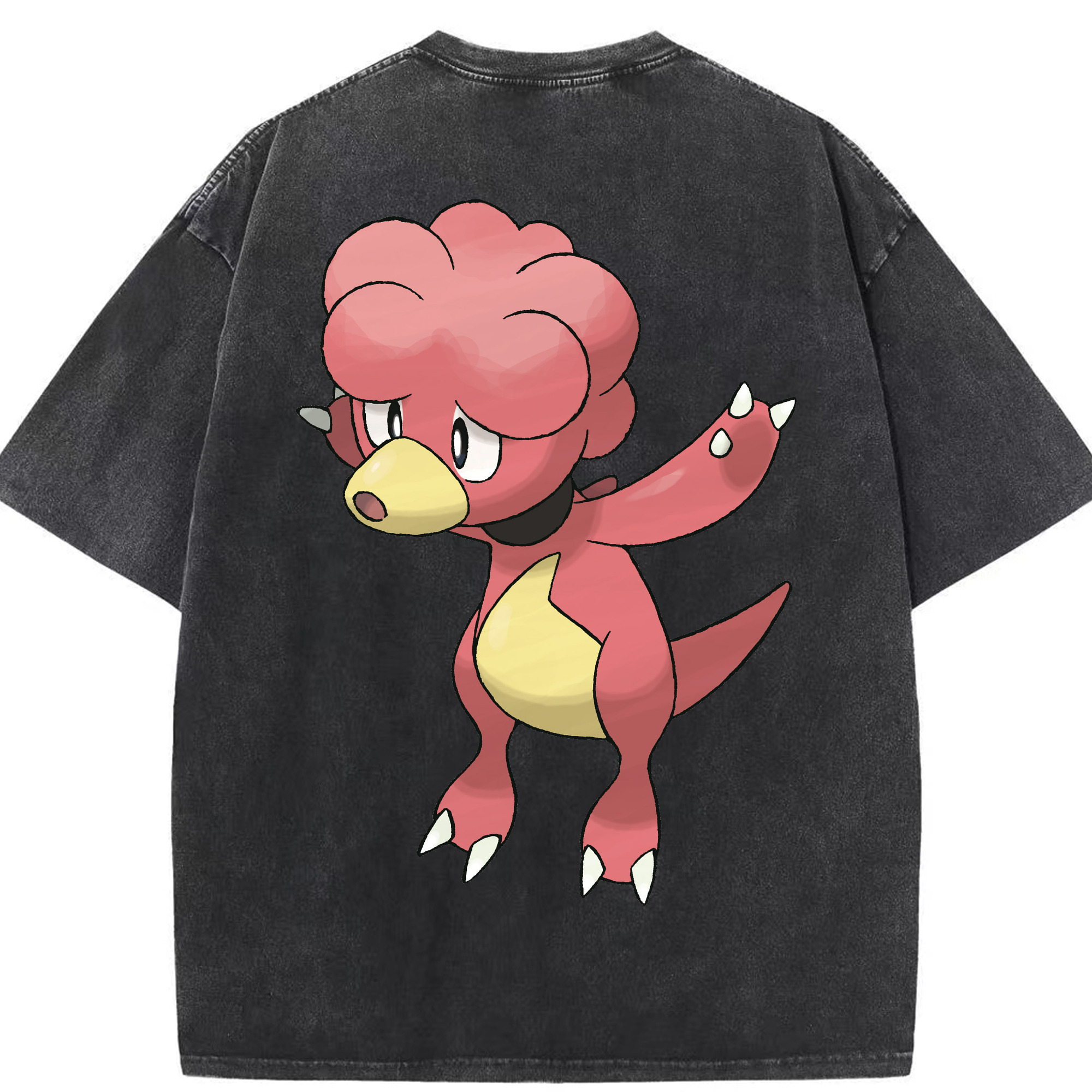 （画像用） ポケットモンスター Pokémon 綿100% ヴィンテージ風 半袖Tシャツ（背面プリント）