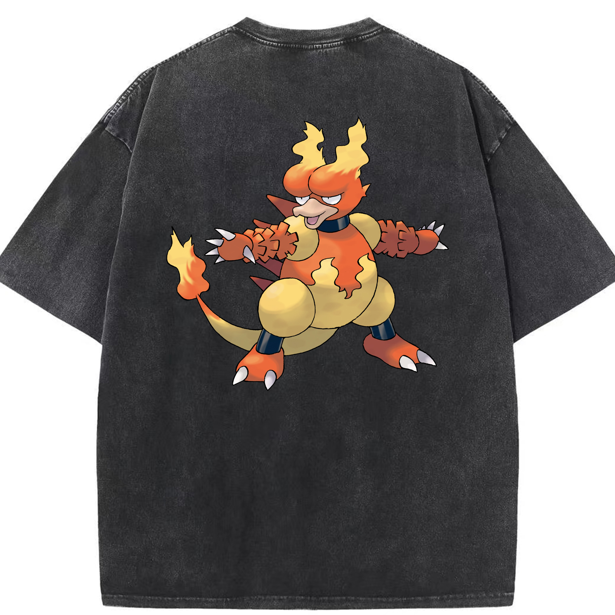 （画像用） ポケットモンスター Pokémon 綿100% ヴィンテージ風 半袖Tシャツ（背面プリント）