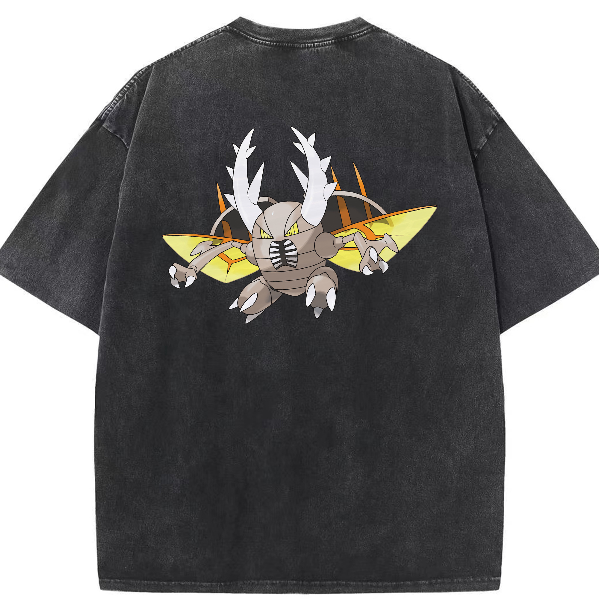 （画像用） ポケットモンスター Pokémon 綿100% ヴィンテージ風 半袖Tシャツ（背面プリント）