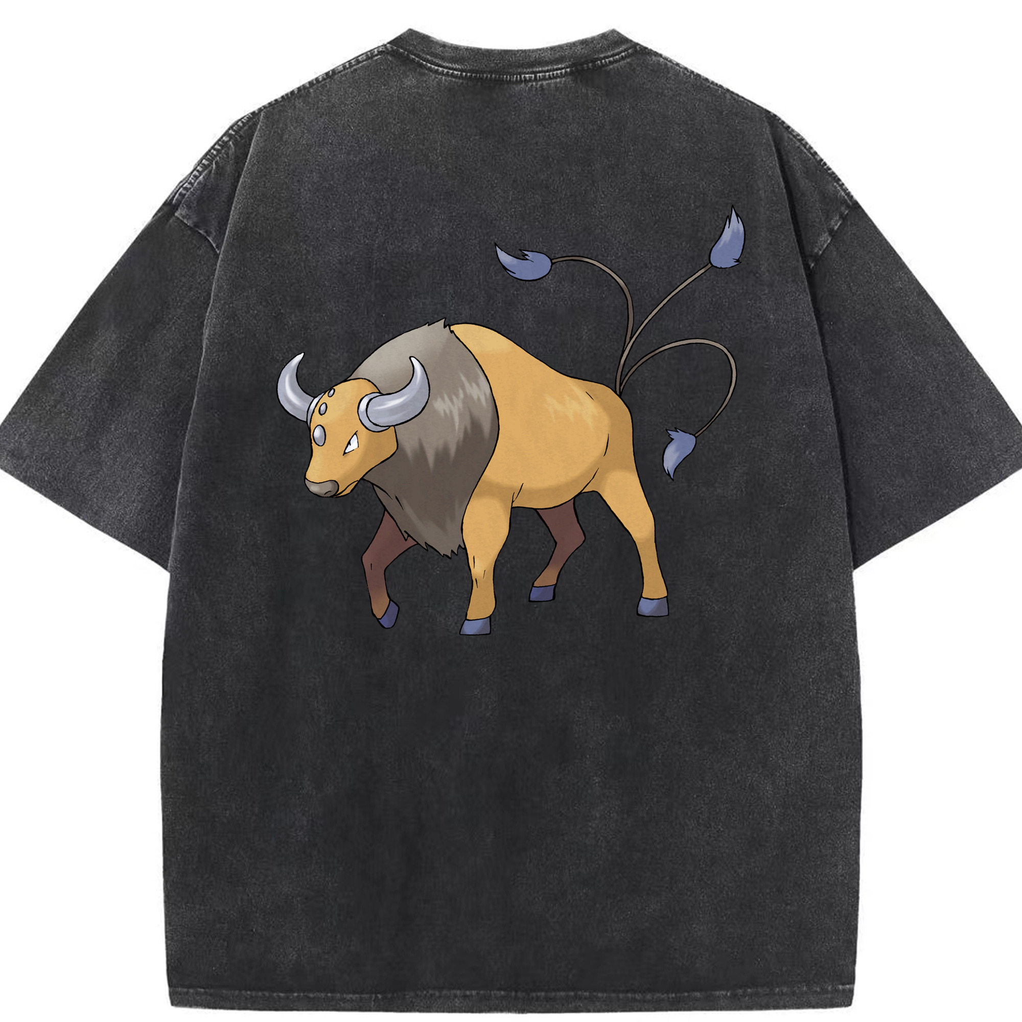 （画像用） ポケットモンスター Pokémon 綿100% ヴィンテージ風 半袖Tシャツ（背面プリント）