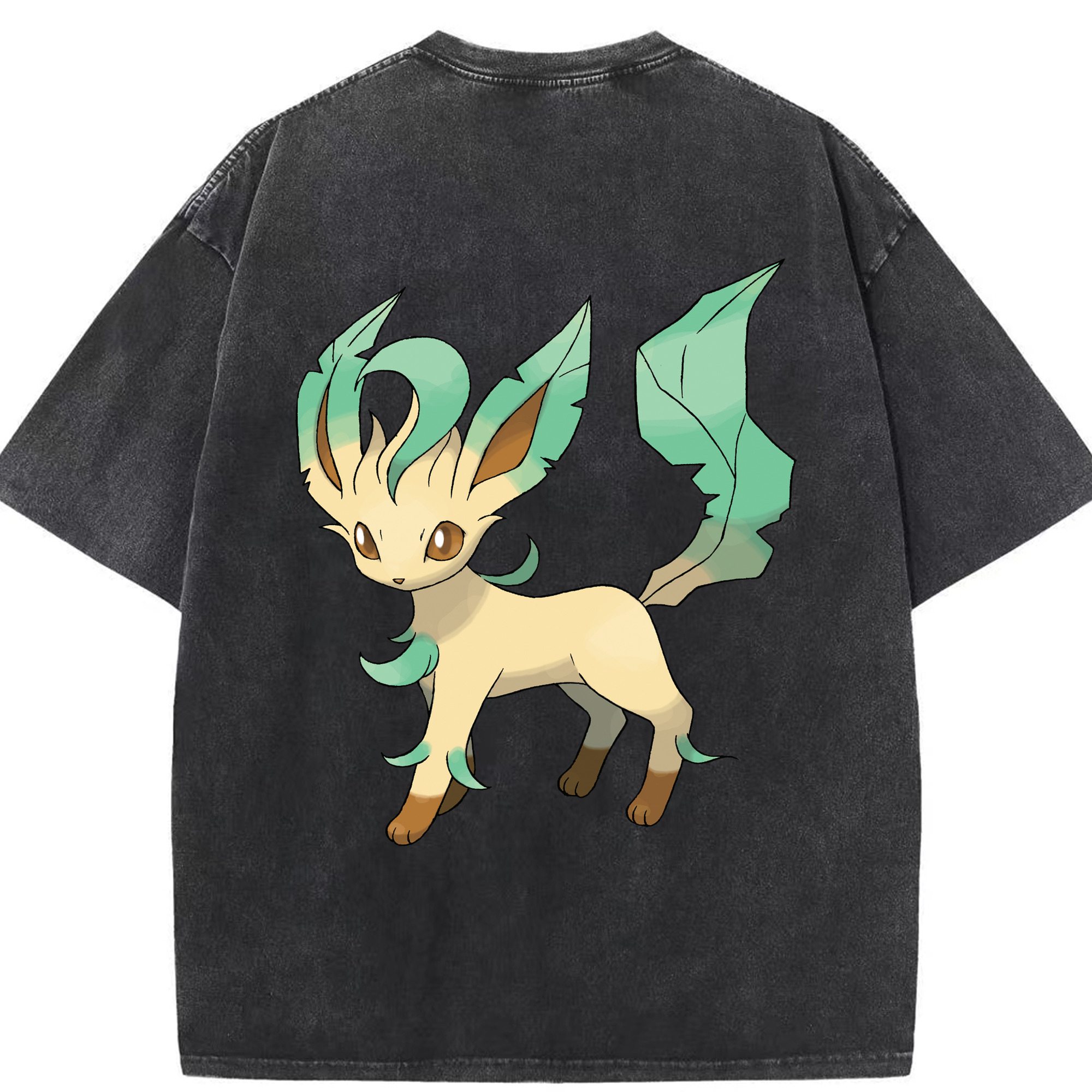 （画像用） ポケットモンスター Pokémon 綿100% ヴィンテージ風 半袖Tシャツ（背面プリント）