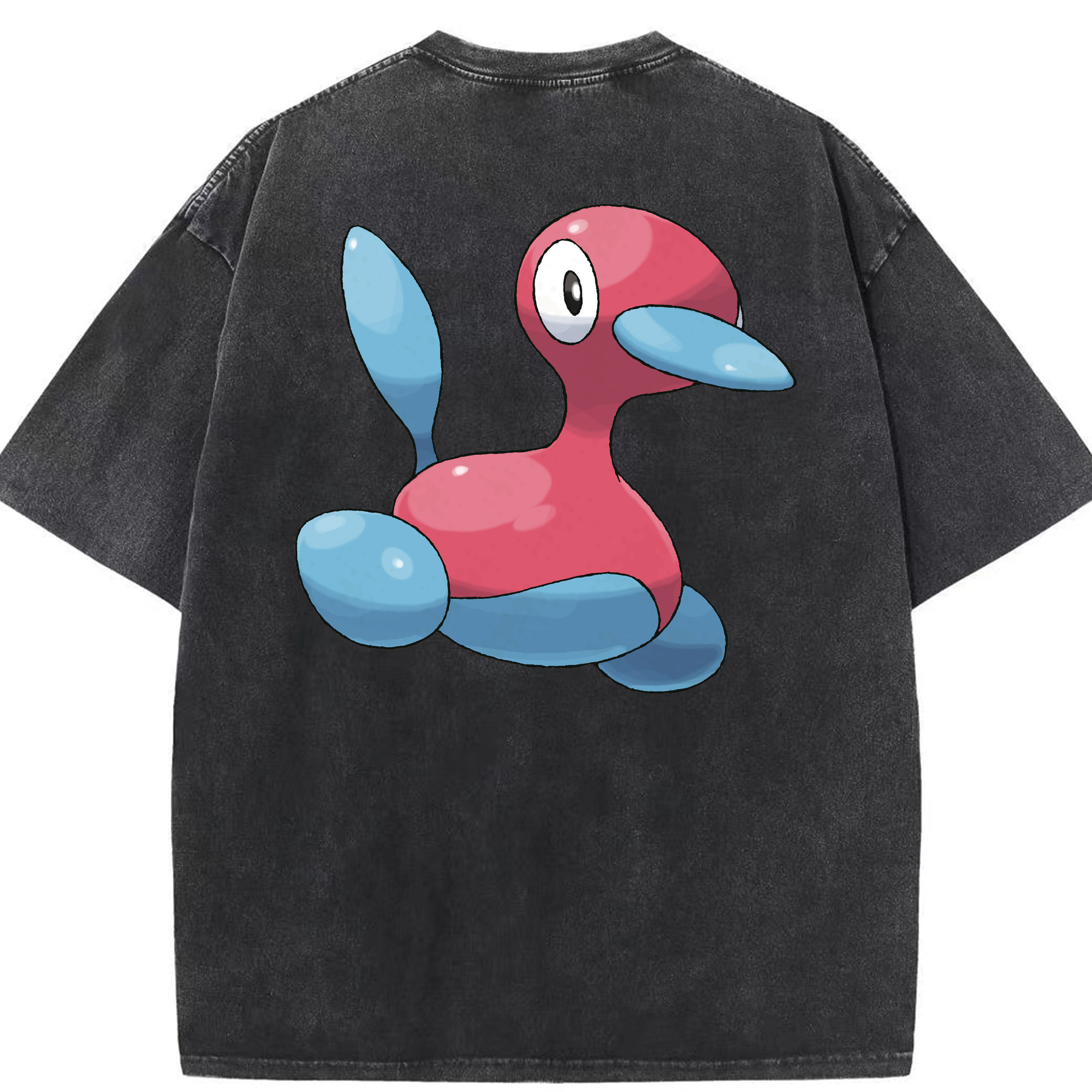 （画像用） ポケットモンスター Pokémon 綿100% ヴィンテージ風 半袖Tシャツ（背面プリント）